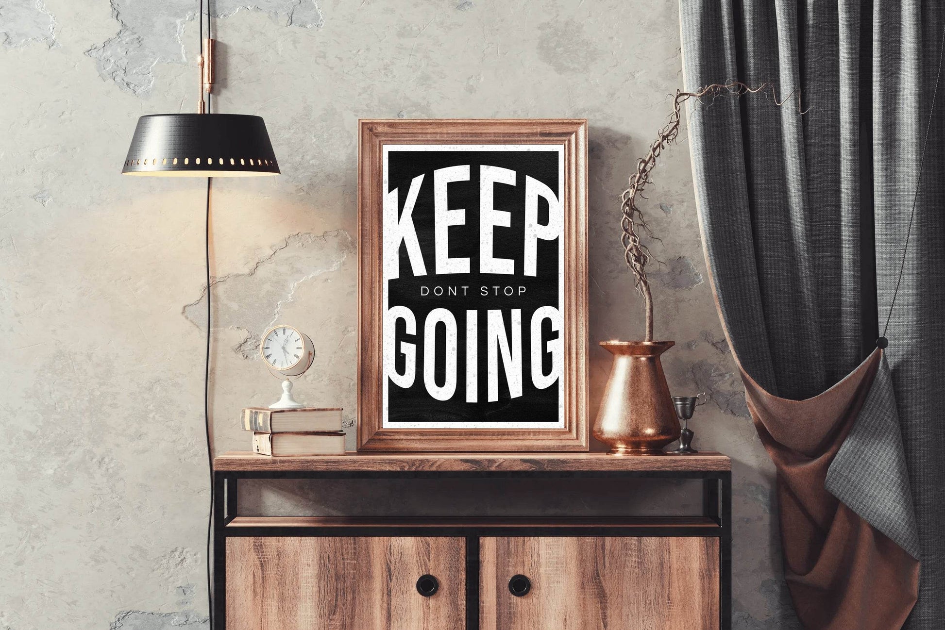 Keep Going Motivational Quote Wall Art - beink online art store