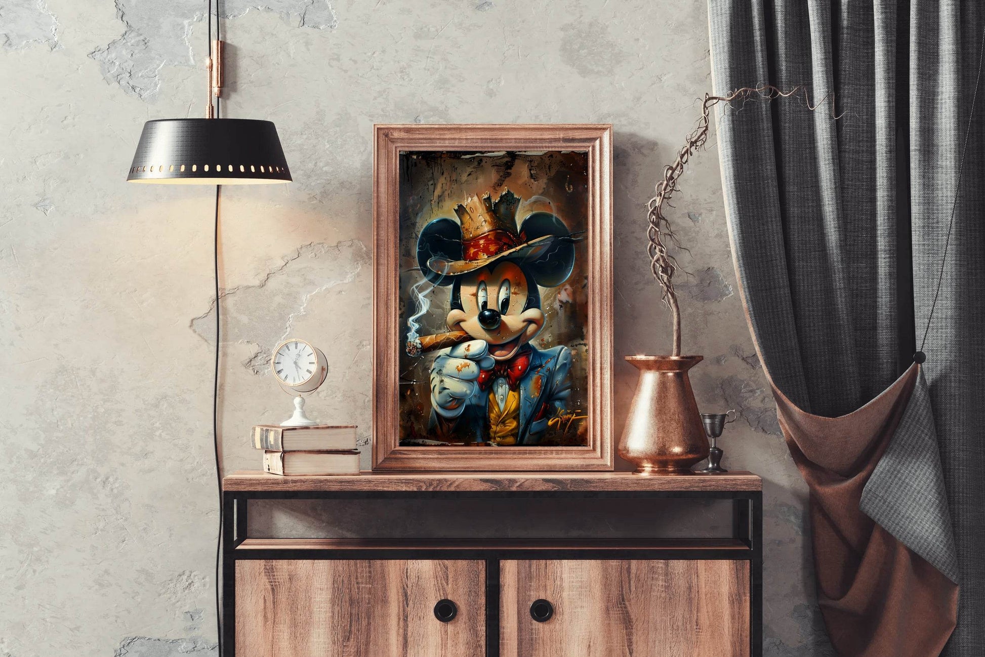 Mickey Noir Wall Art - beink online art store