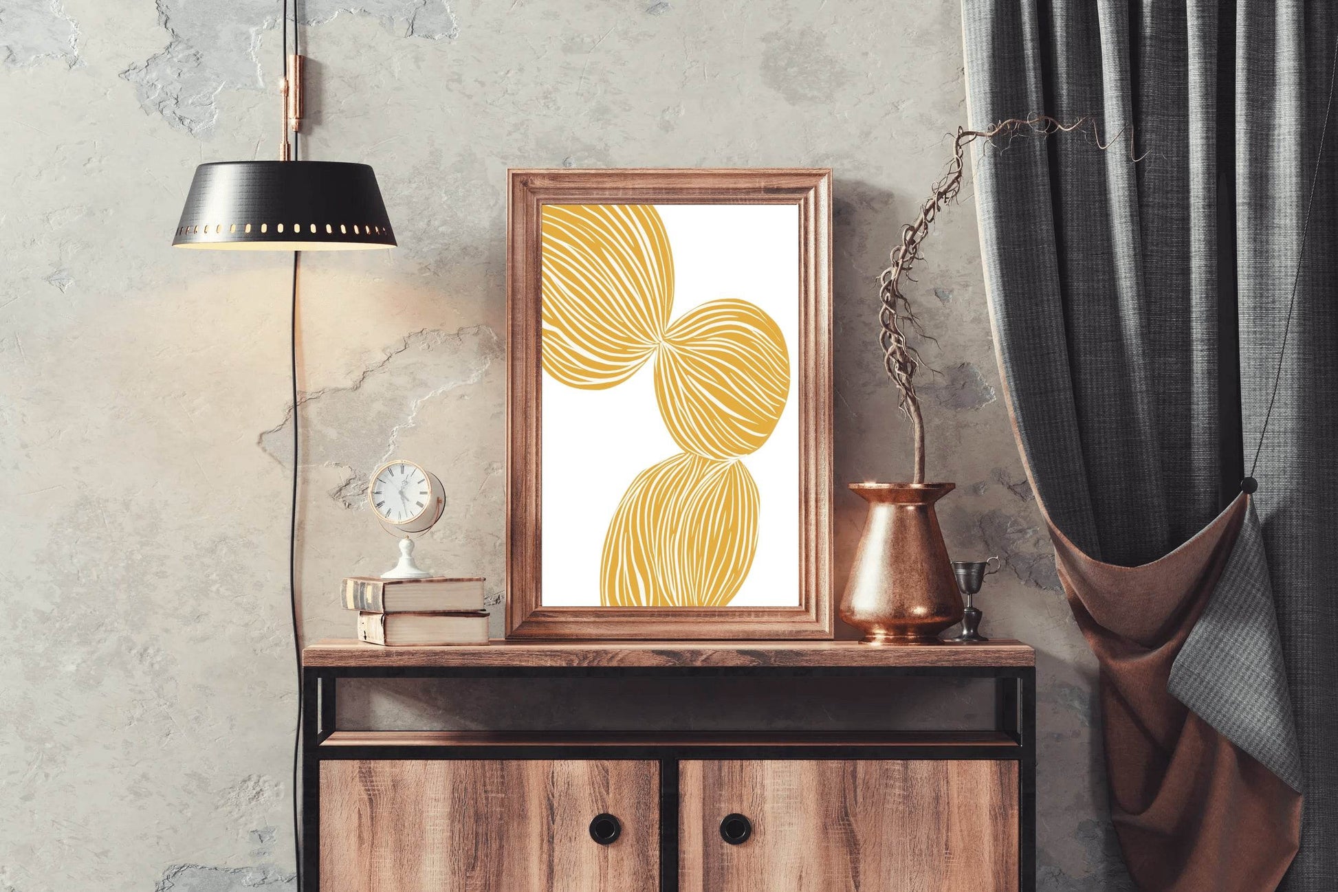 Yellow Braid Wall Art - beink online art store