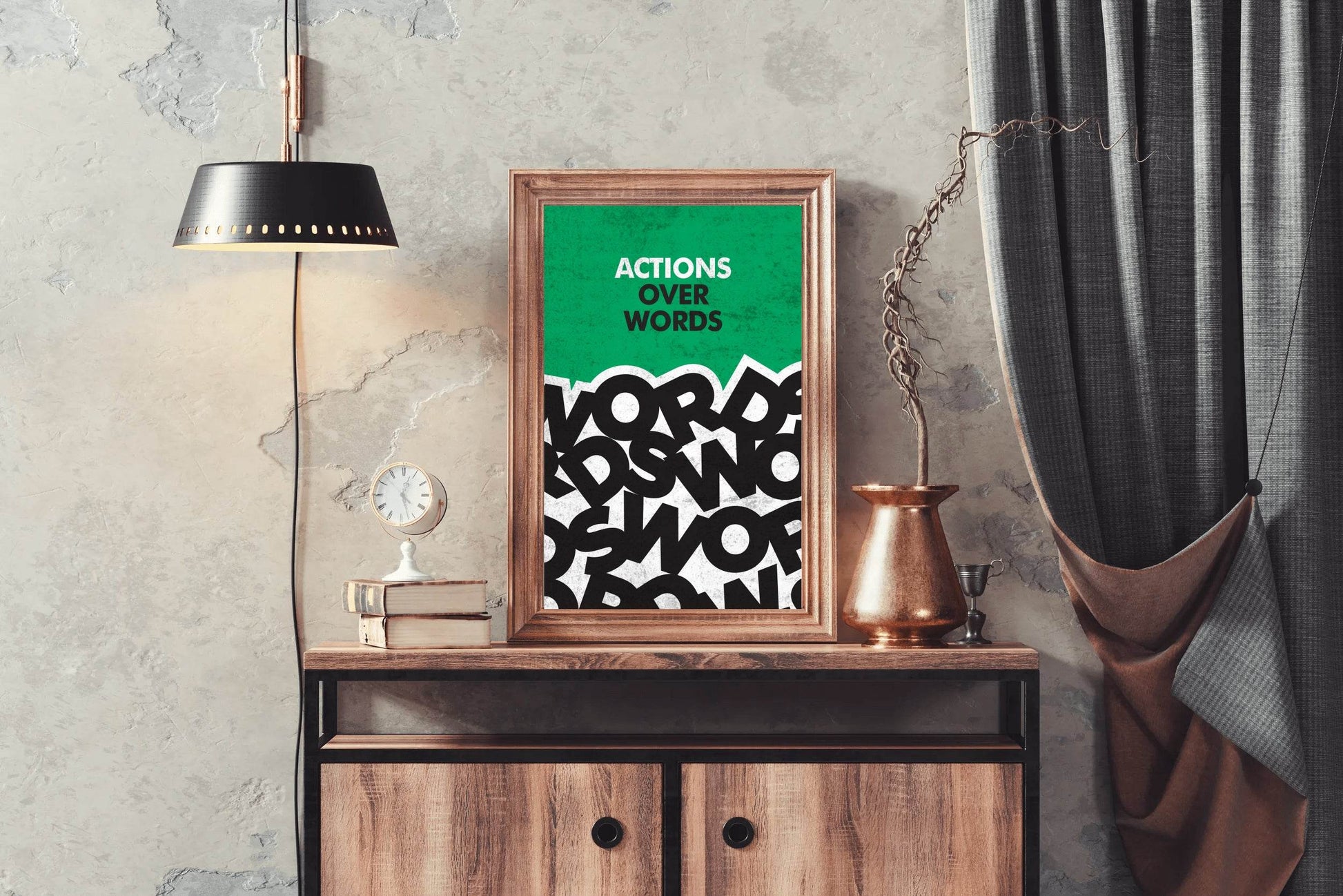 Action Quote Motivational Wall Art - beink online art store