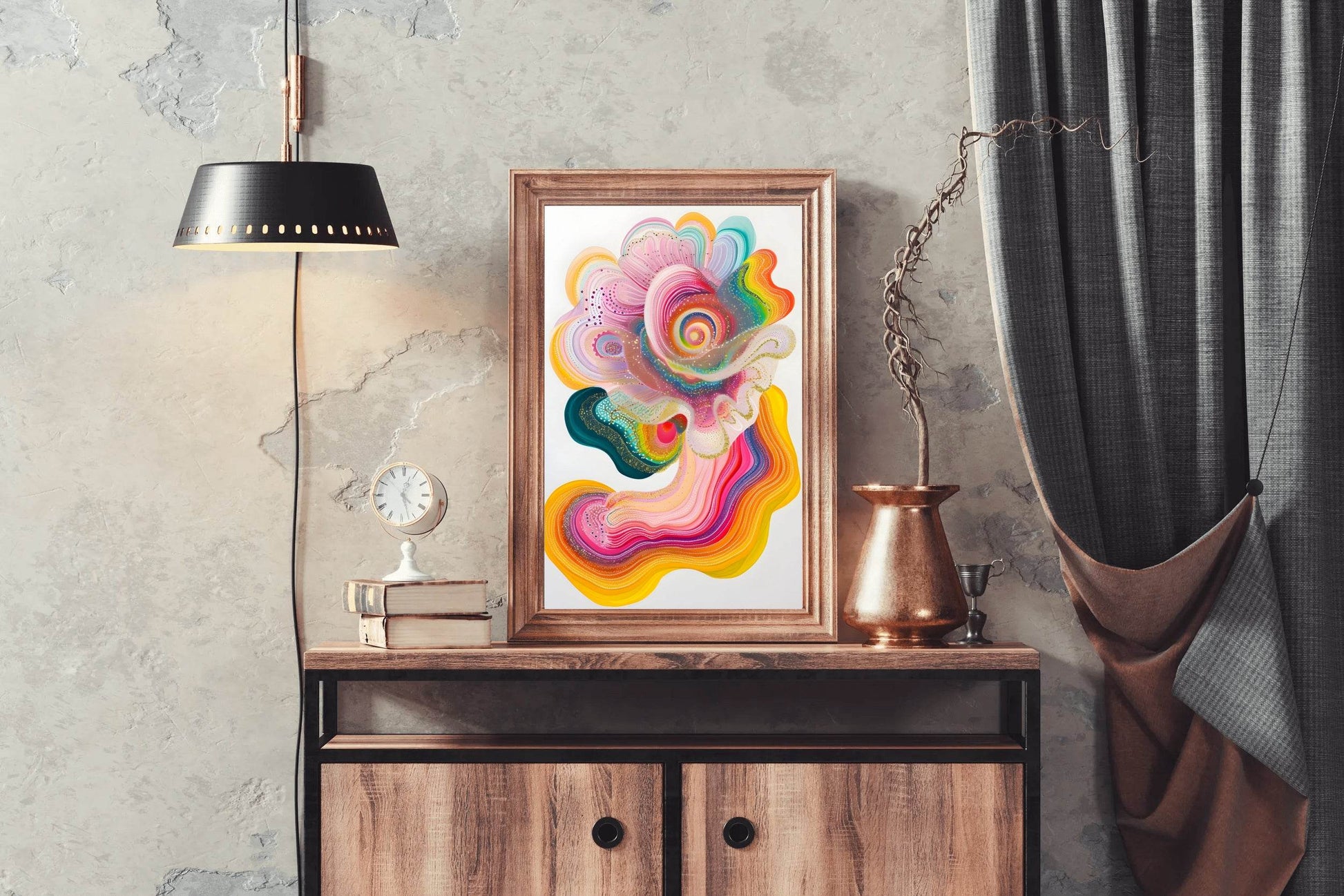 Beautiful Watercolor Paint Flower Digital Art - beink online art store