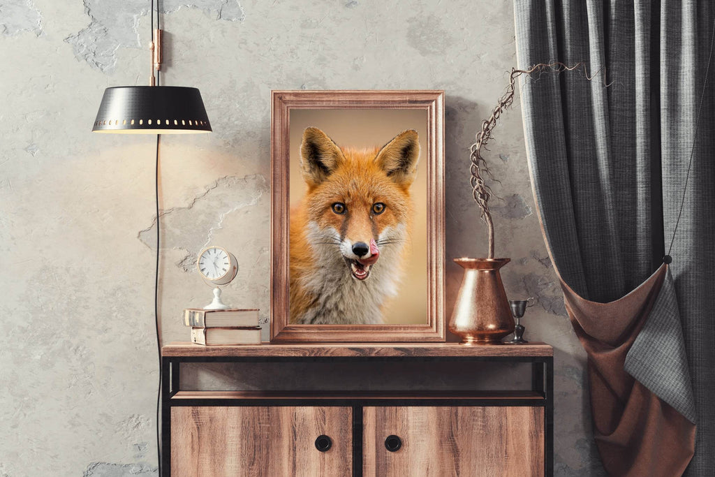 Japanese Red Fox Animal Wall Art - beink online art store
