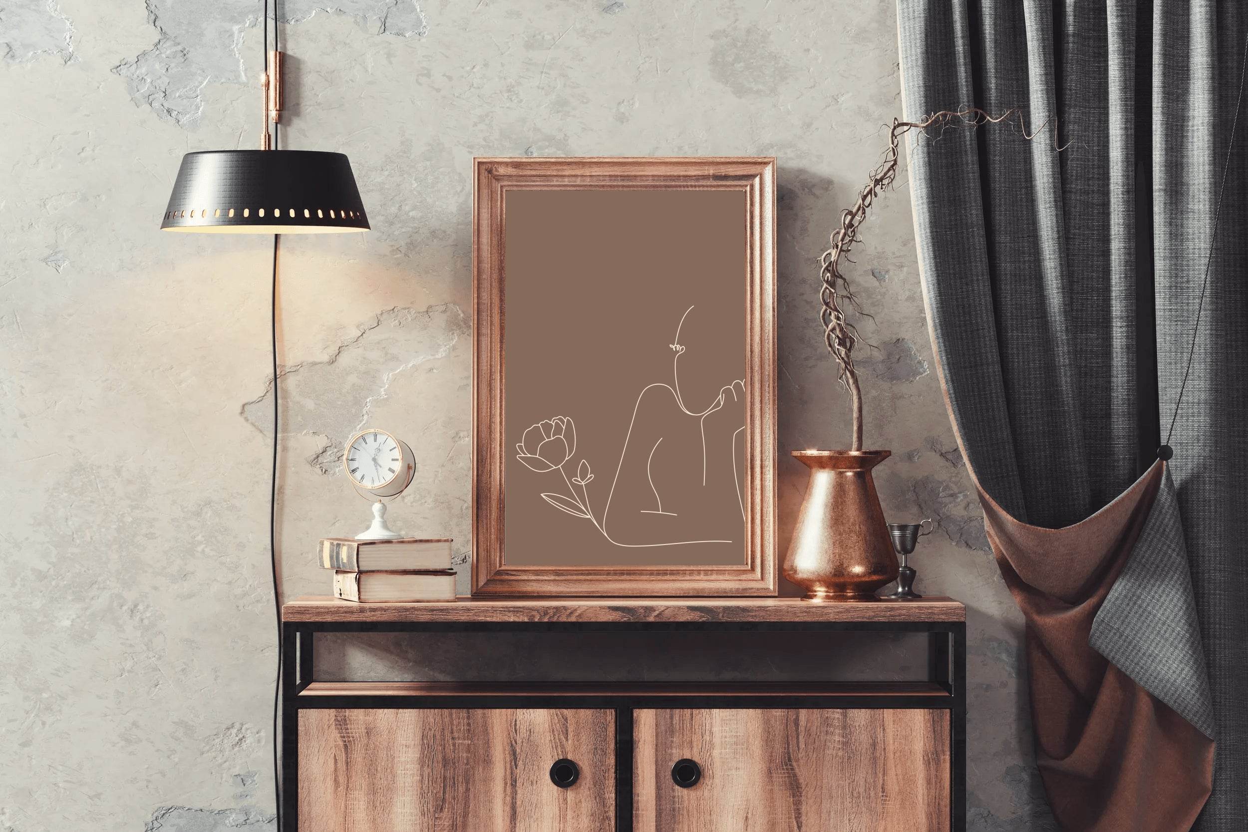 Woman Thinking Wall Art - beink online art store