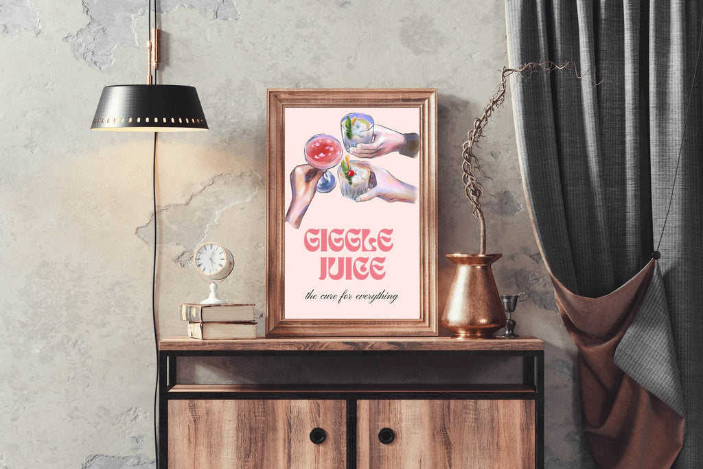 Giggle Juice Wall Art - beink online art store