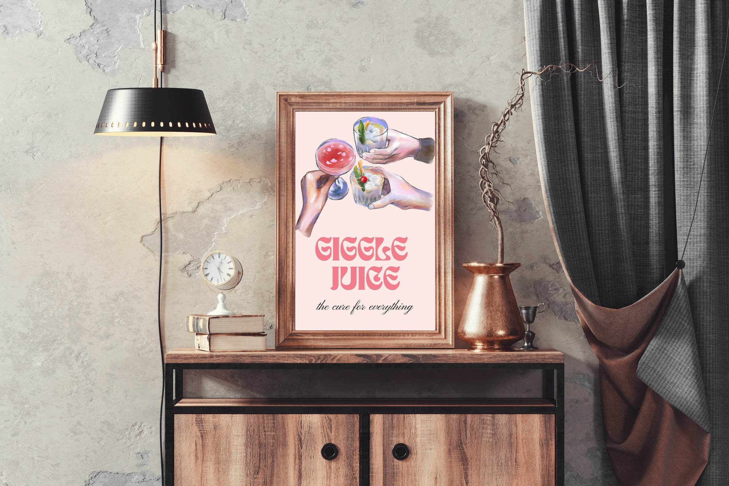 Giggle Juice Wall Art - beink online art store