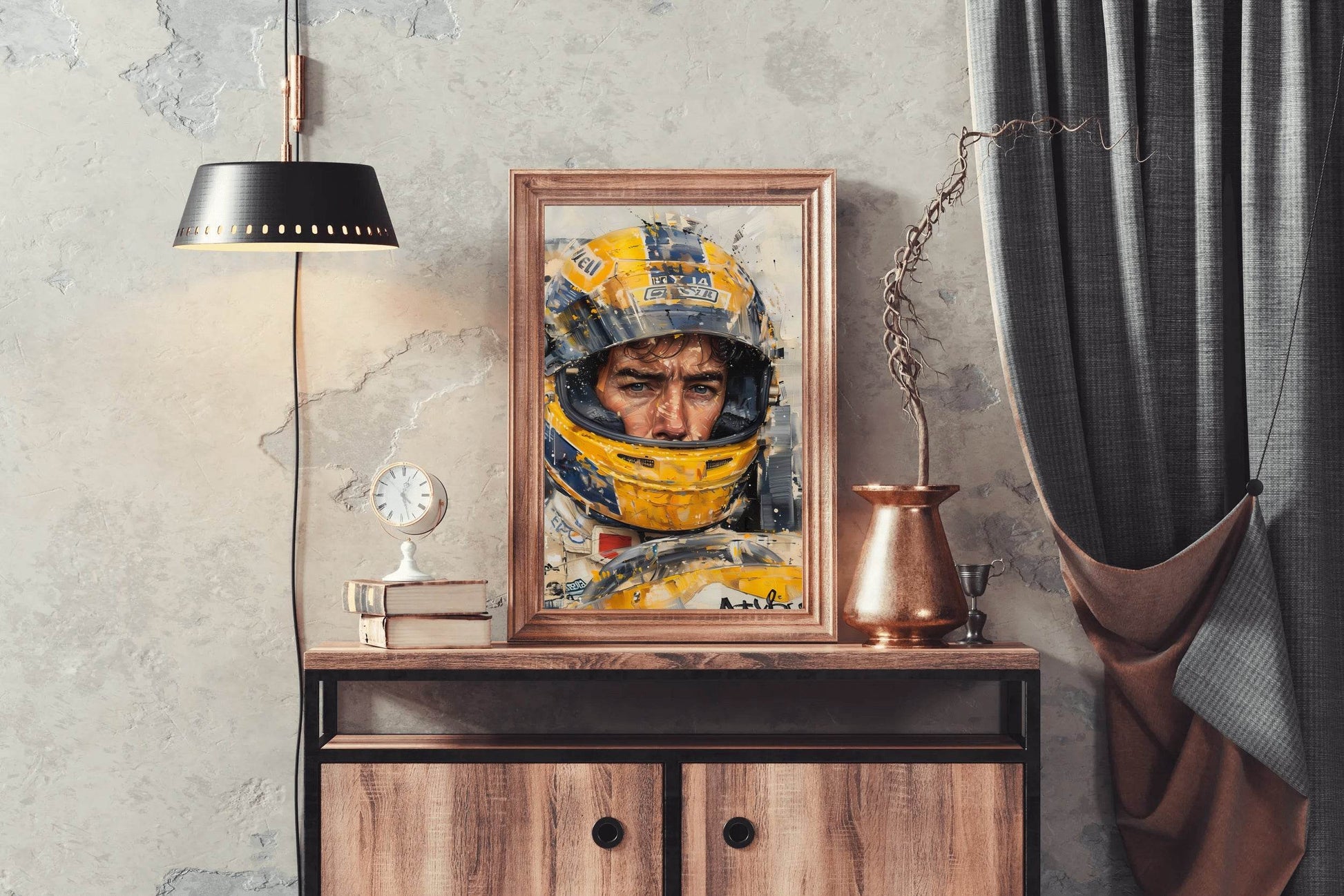 Casket Hat Yellow Wall Art - beink online art store