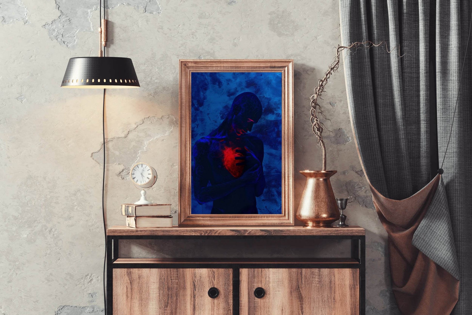 Painting Warm Heart In Cold Body Wall Art - beink online art store
