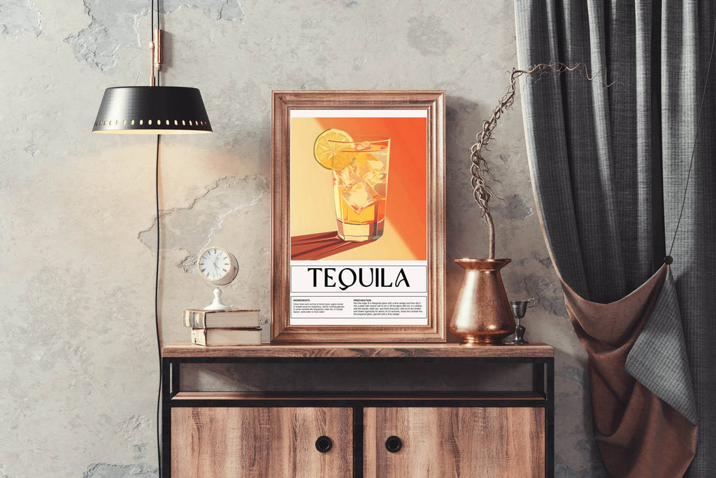 Distilled Tequila Drink Wall Art - beink online art store