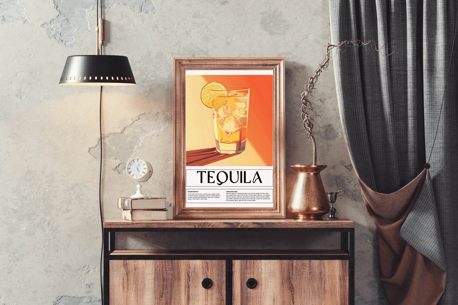 Distilled Tequila Drink Wall Art - beink online art store