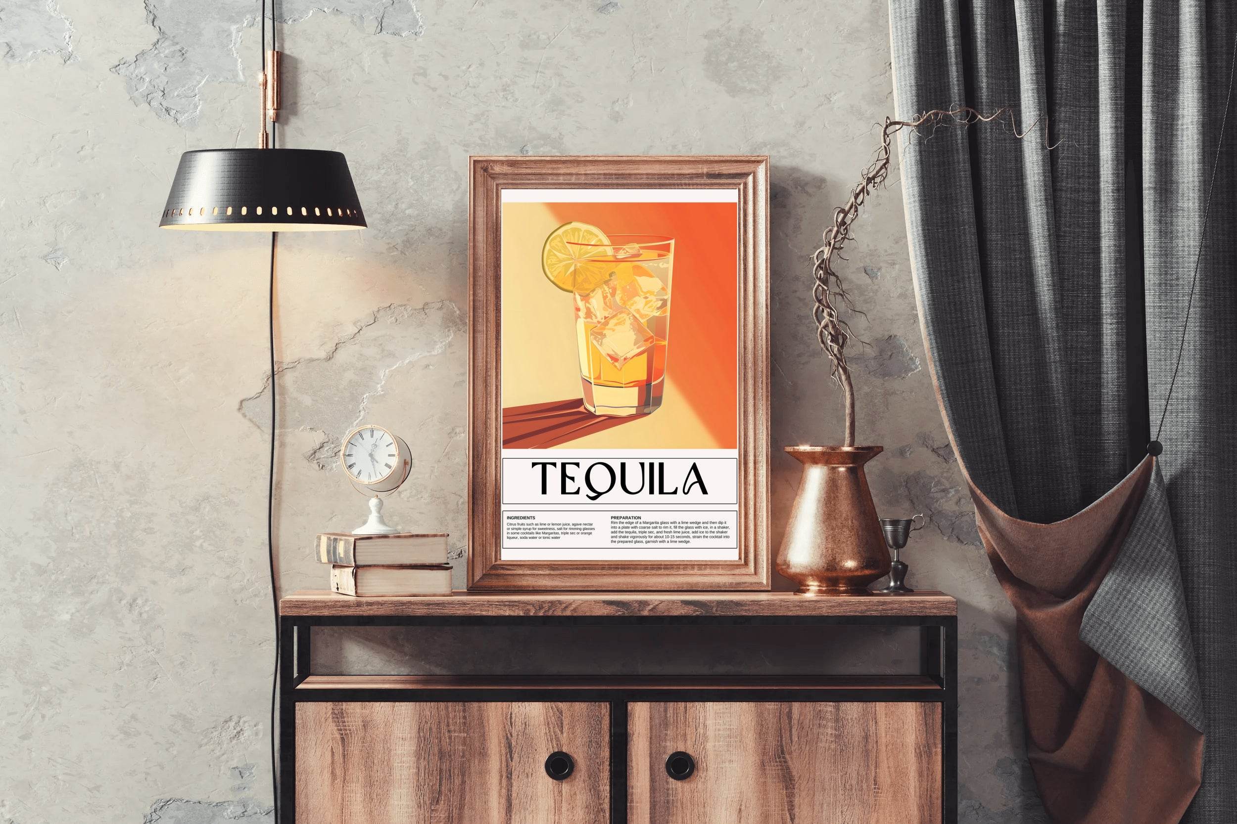 Distilled Tequila Drink Wall Art - beink online art store