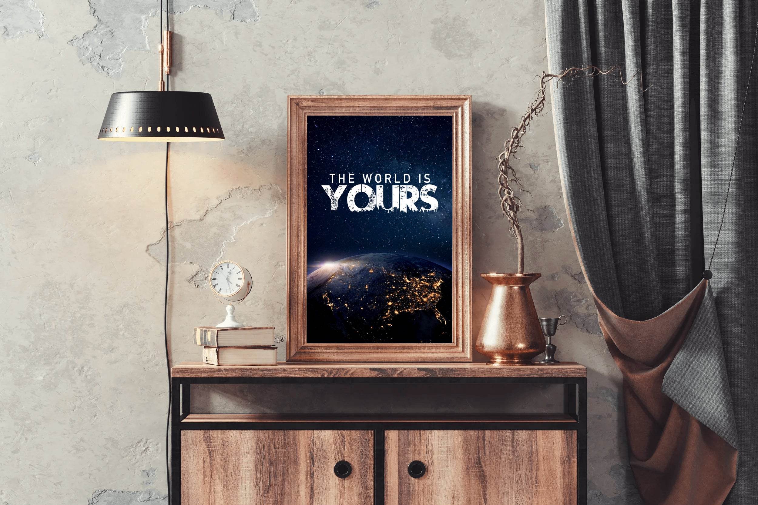 The World is Your Motivational Wall Art - beink online art store