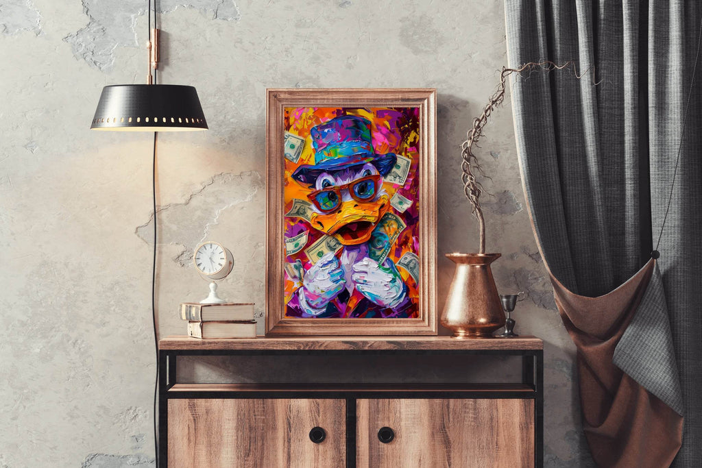 McDuck Surrounded by Money Wall Art - beink online art store