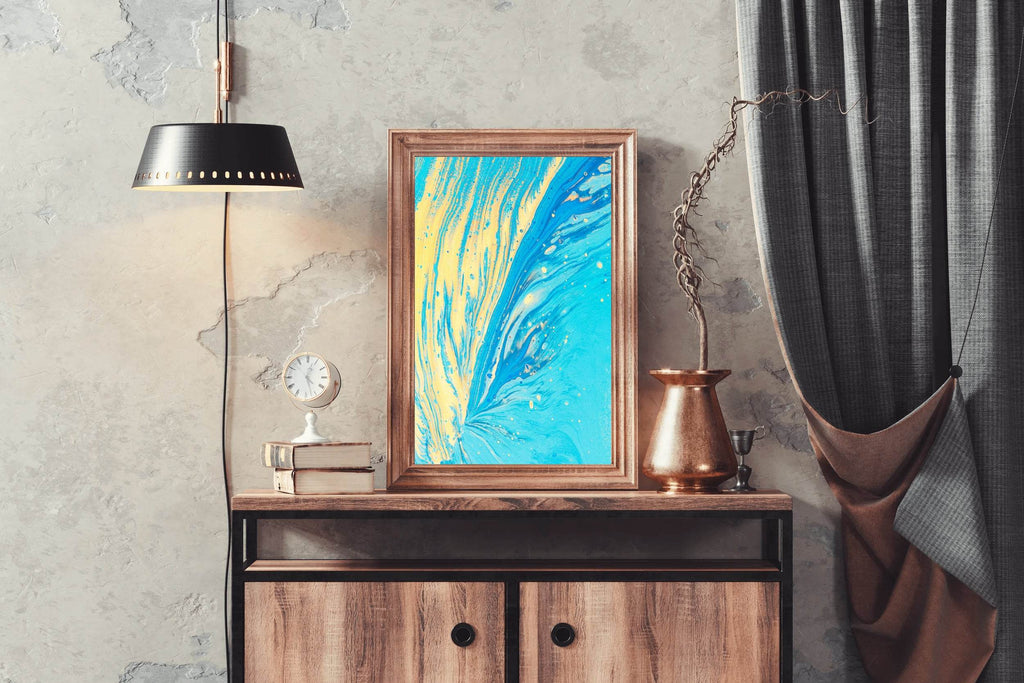 Water Waves Abstract Wall Art - beink online art store