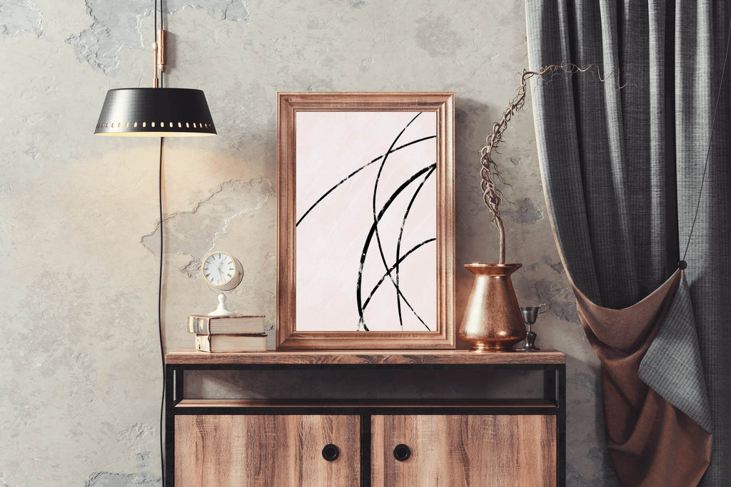 Black Abstract Patterns Wall Art - beink online art store