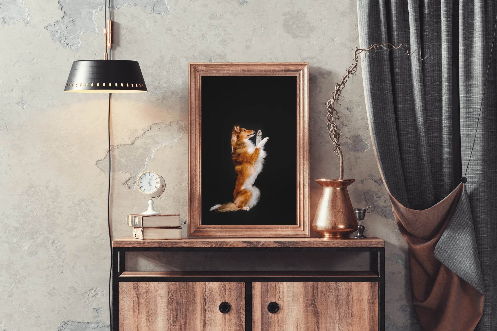 Rough Collie Animal Wall Art - beink online art store