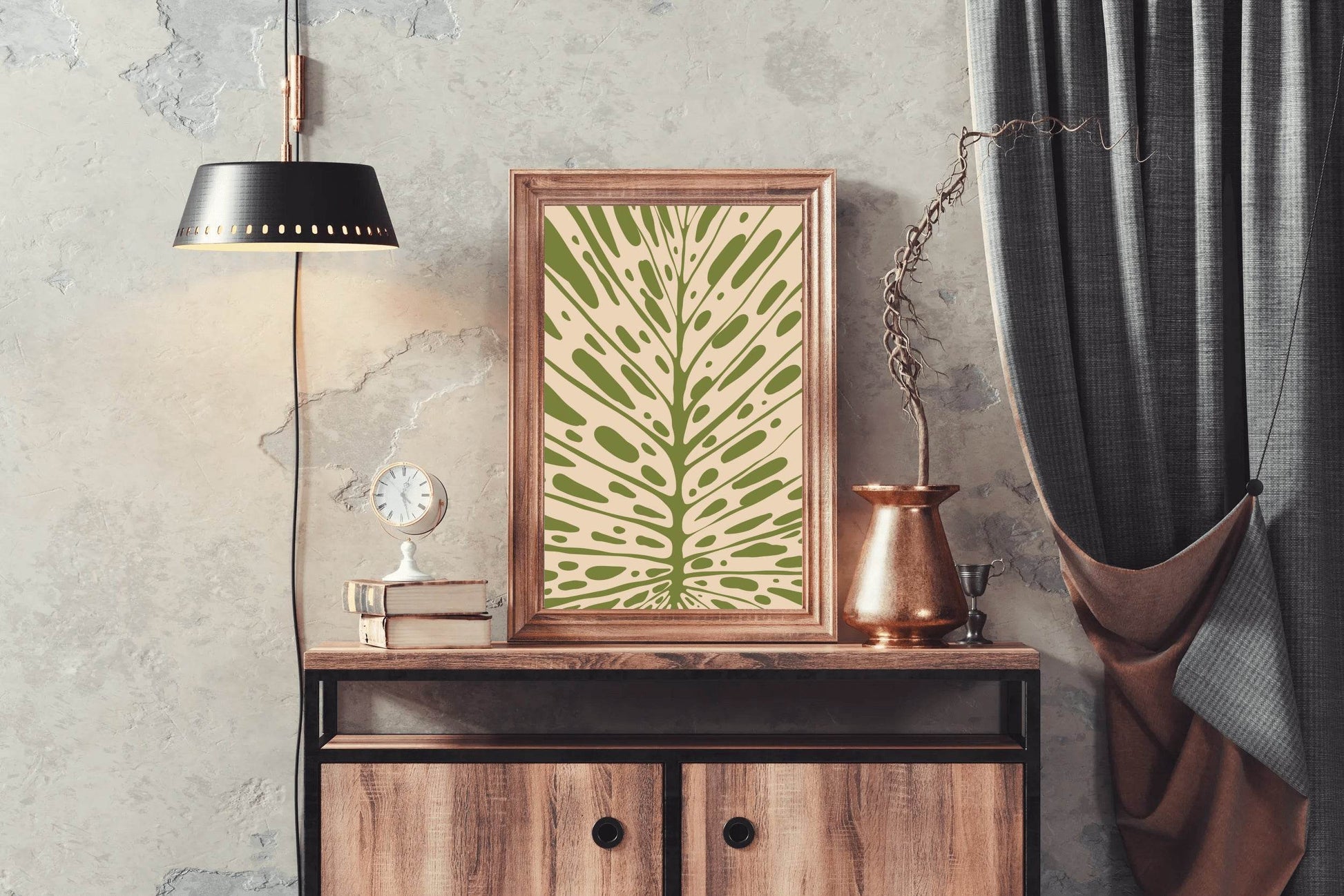 Abstract Foliage Leafy pattern ArtWork - beink online art store