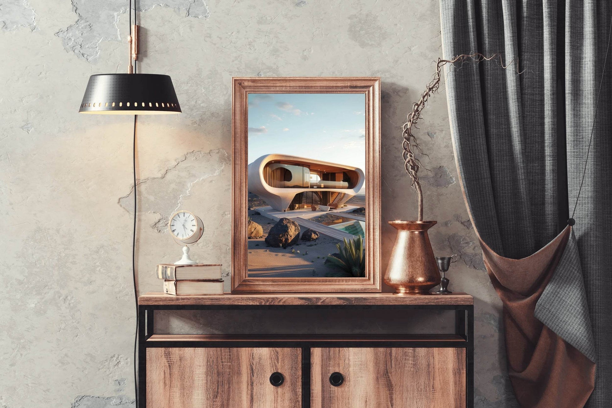 Modern Organic Architecture Wall Art - beink online art store