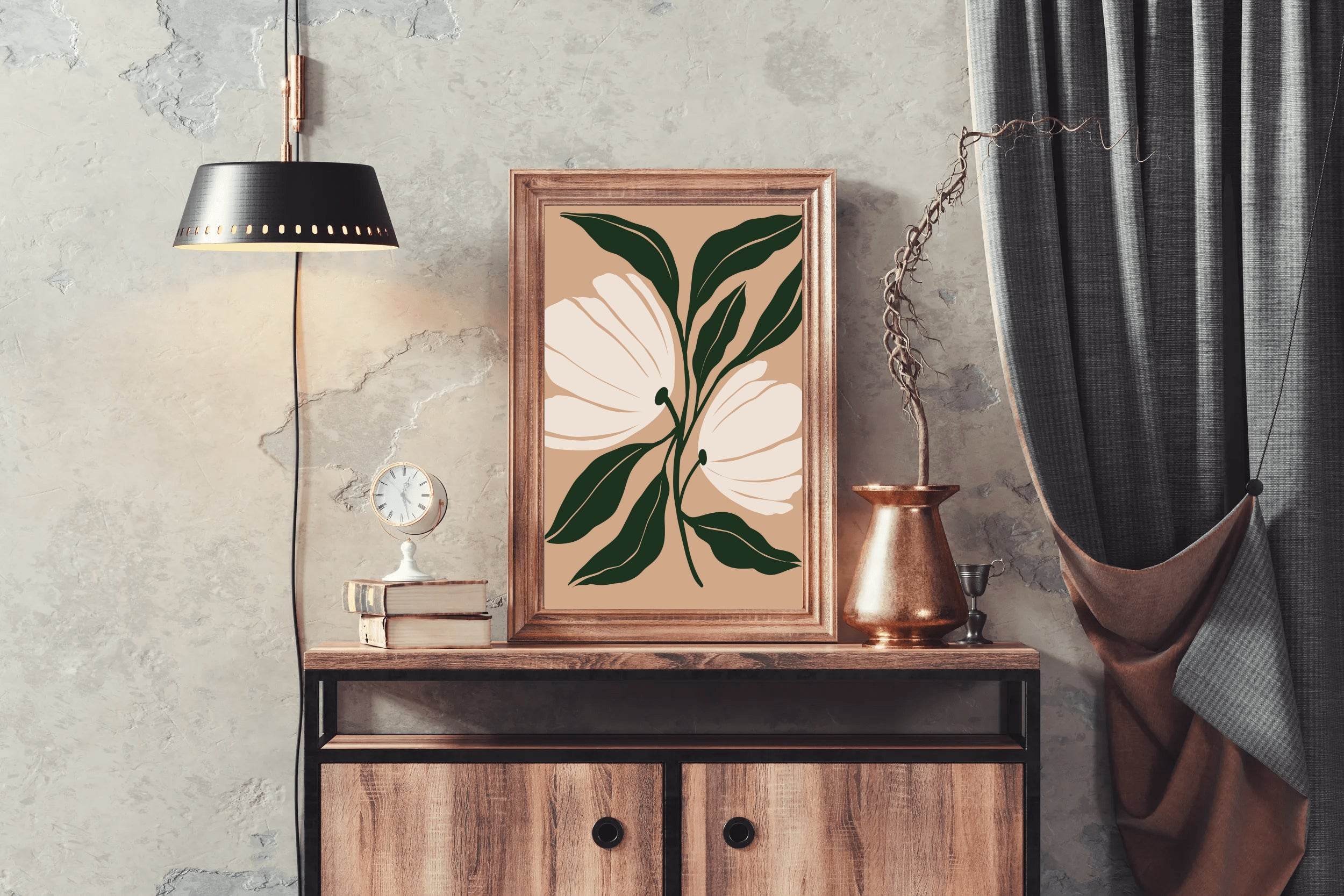 Blossom Minimalist Flowers ArtWork - beink online art store