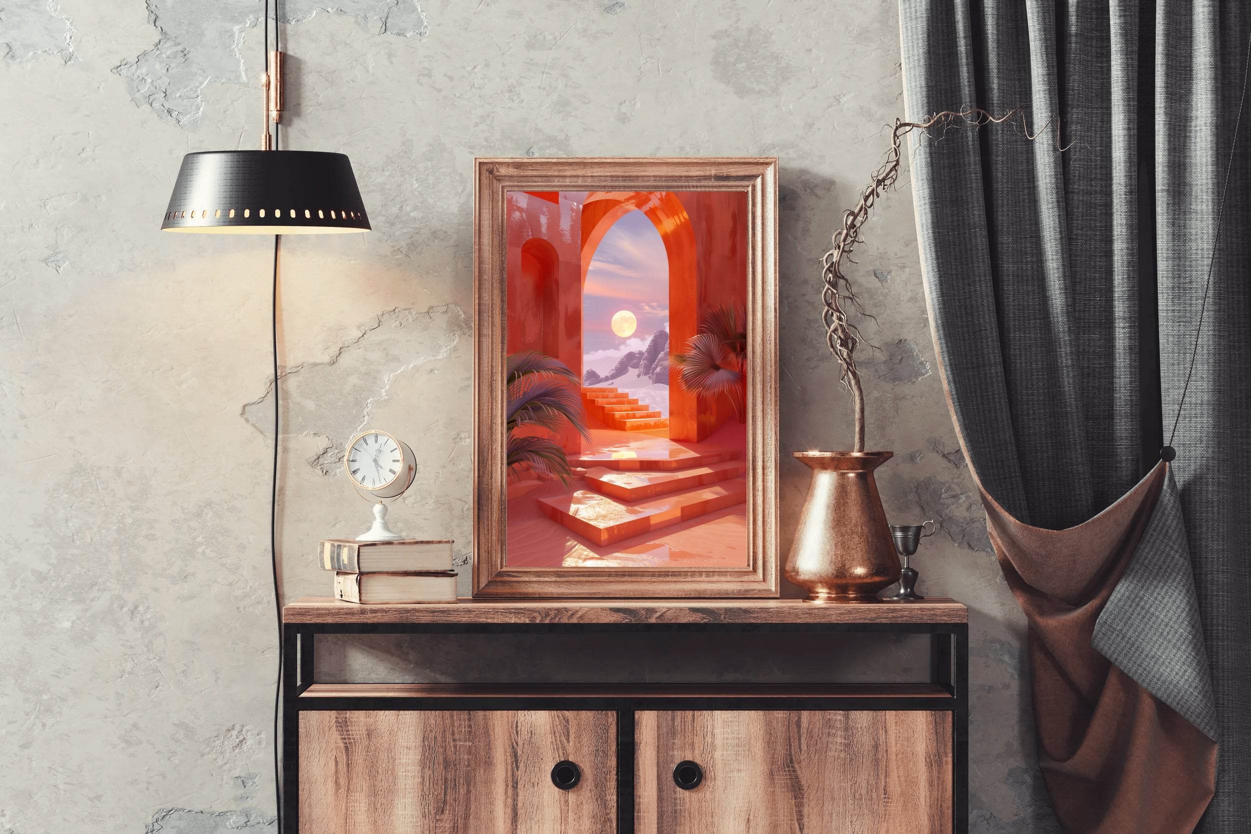 Lunar Portal - Arch with Gateway Wall Art - beink online art store
