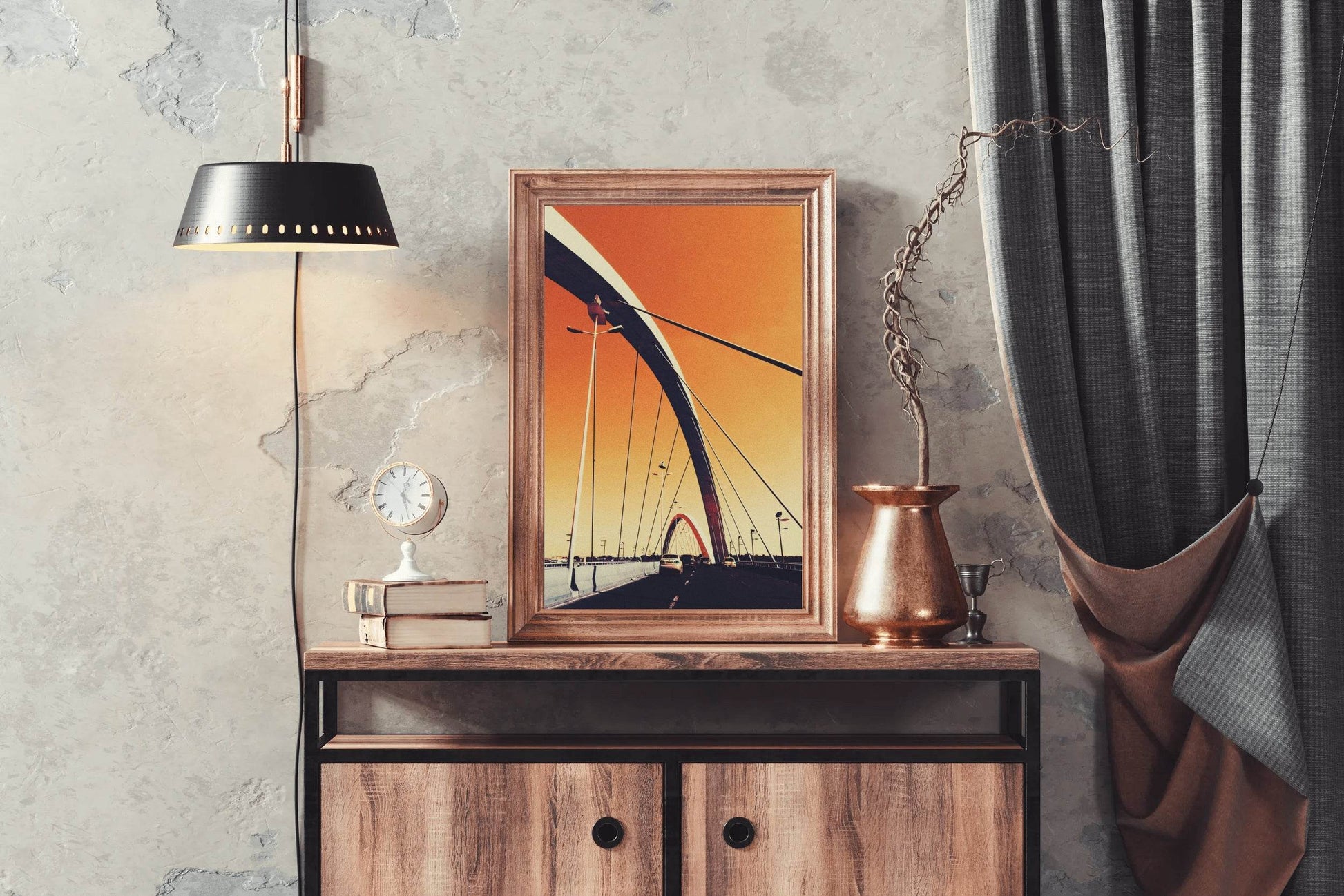 Sunset at the Bridge Wall Art - beink online art store