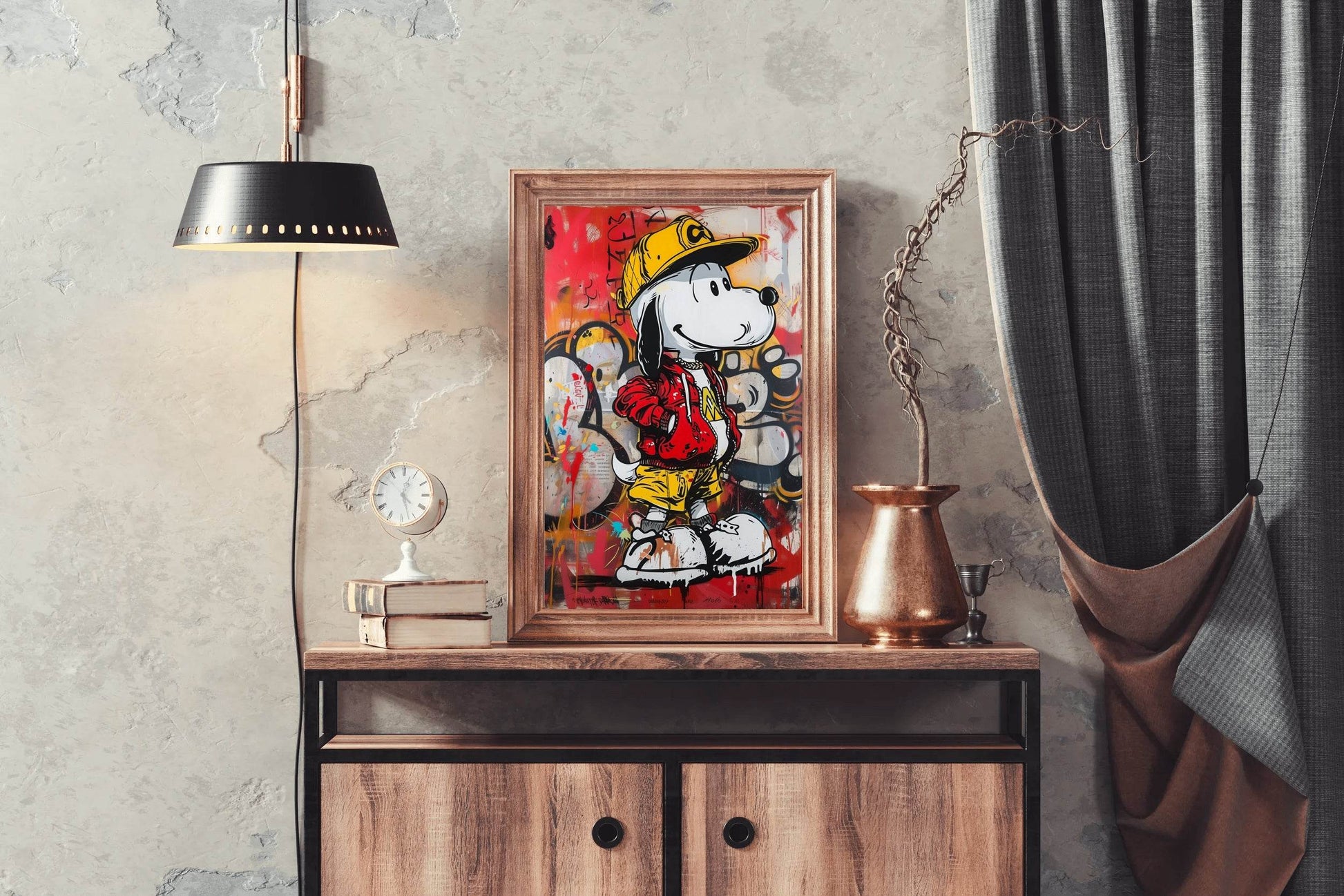 Hip Hop Snoopy Street Wall Art - beink online art store