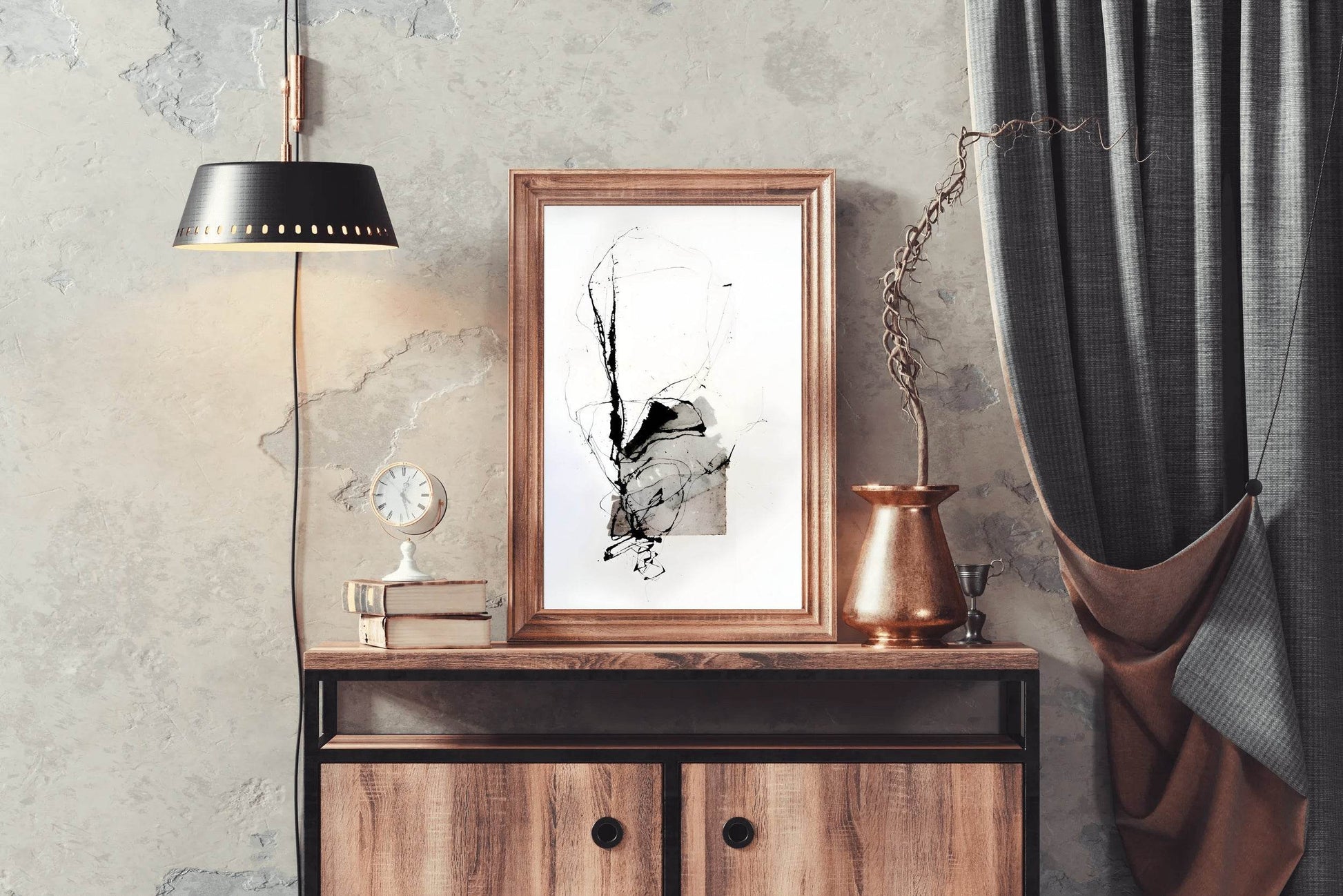 Ink-Stained Patch Modern Wall Art - beink online art store