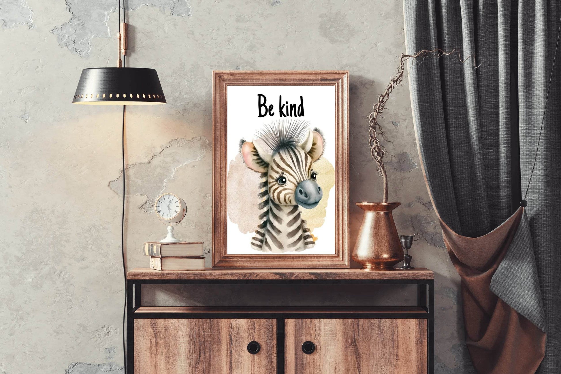 Drawing of Baby Zebra Wall Art - beink online art store
