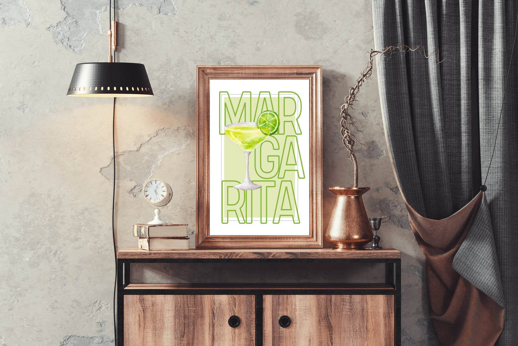 Margarita & limon Cocktail Wall Art - beink online art store