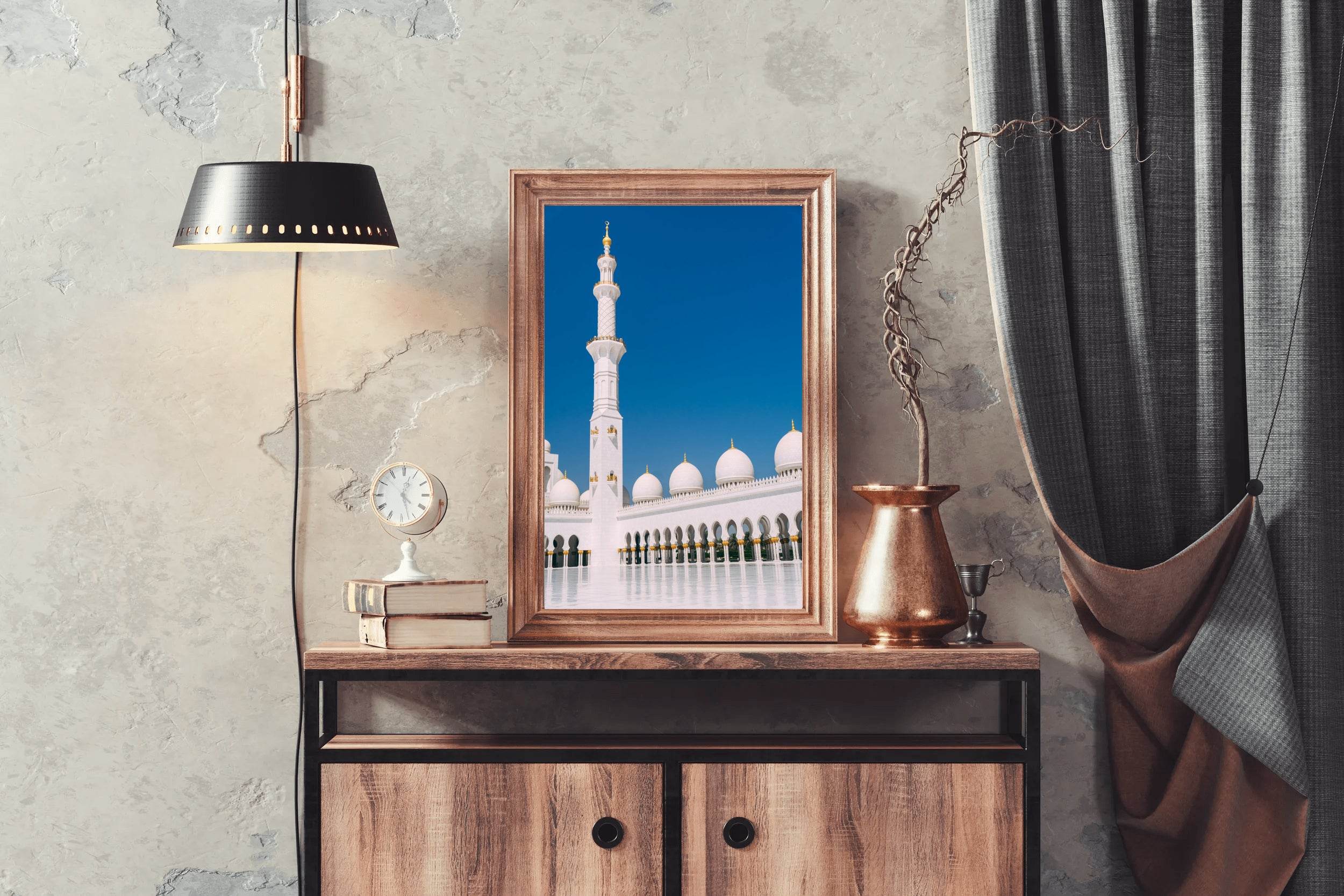 White Dome Against Blue Sky Wall Art - beink online art store