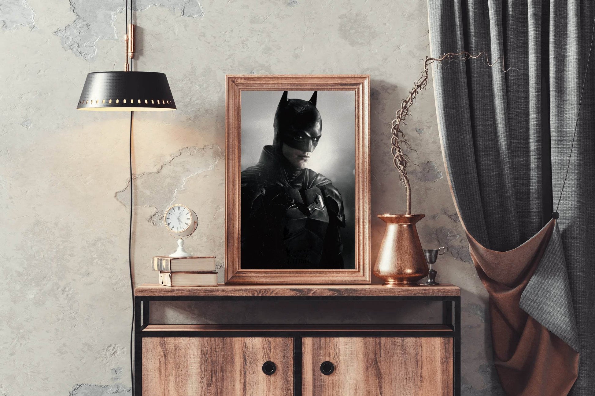 The Batman Black And white Wall Art - beink online art store