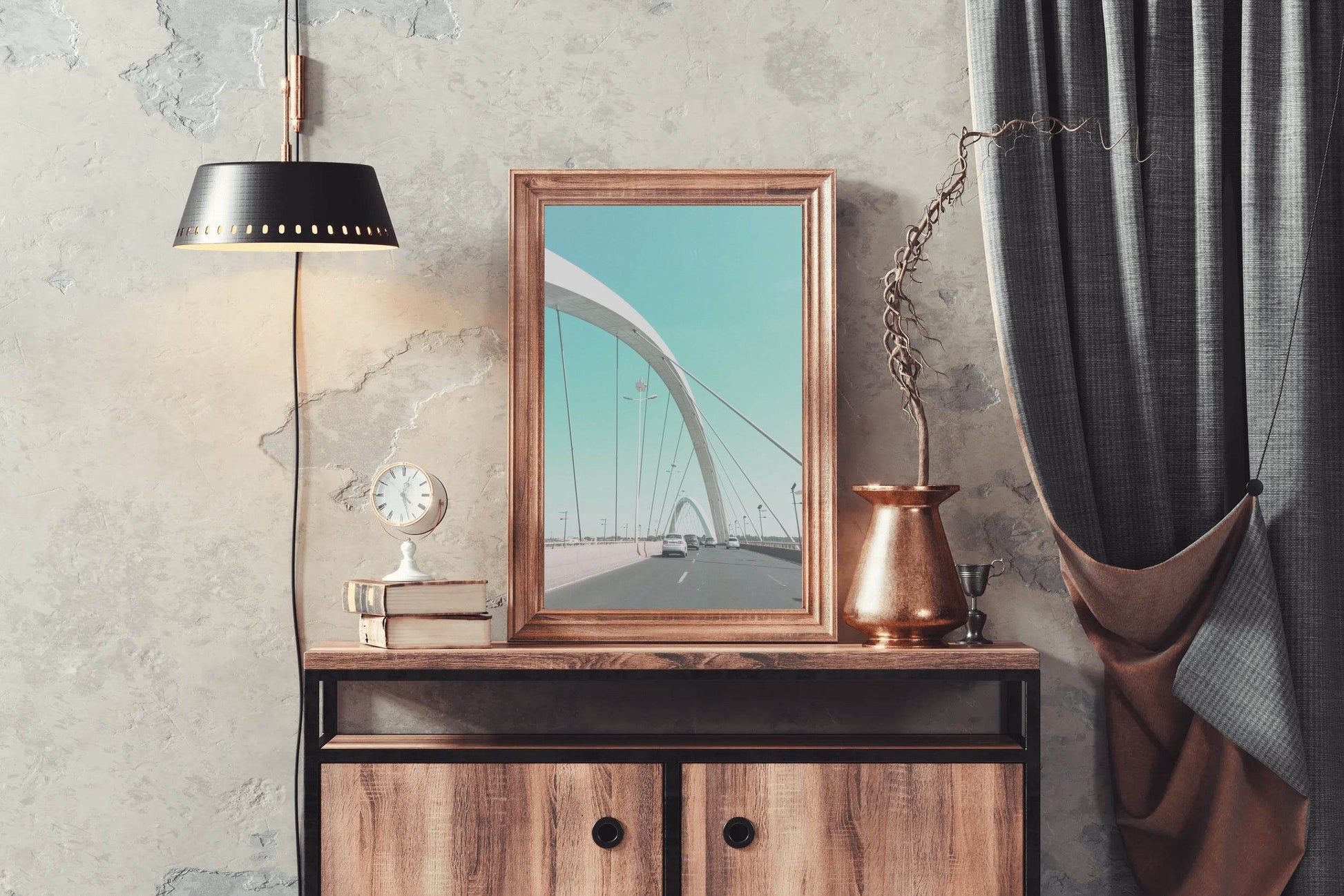 Pastel Arched Bridge Wall Art - beink online art store