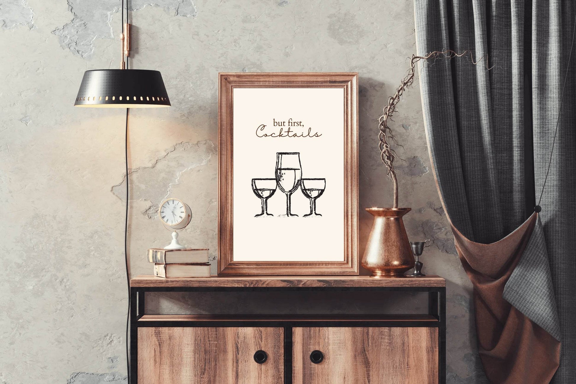 Different Sizes of Drinking Cups Wall Art - beink online art store