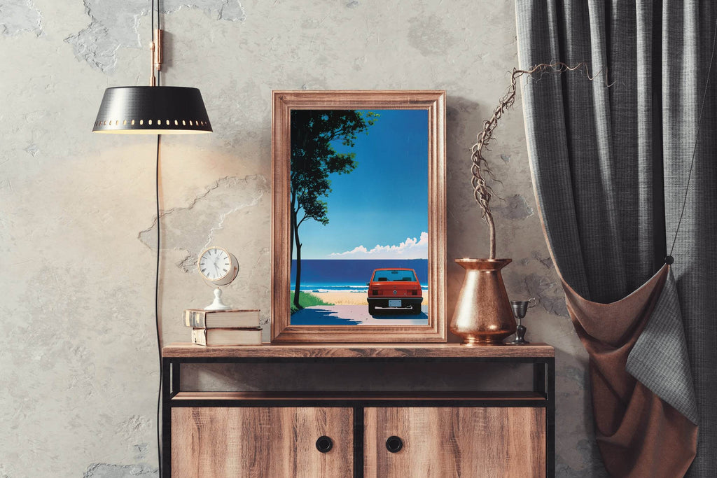 Old Car Wall Art - beink online art store