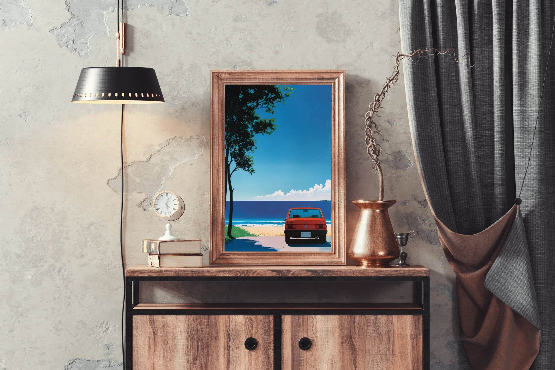 Old Car Wall Art - beink online art store