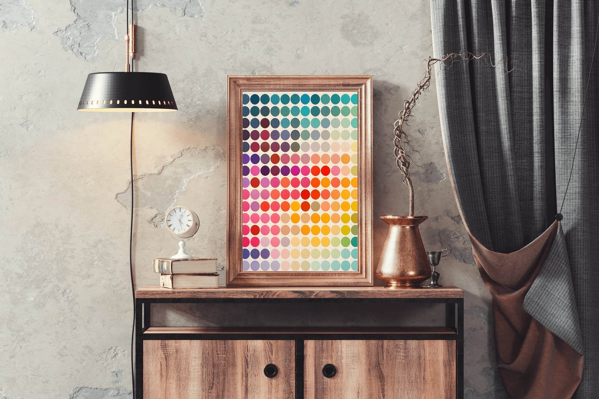 Abstract Dots Background Digital Art - beink online art store