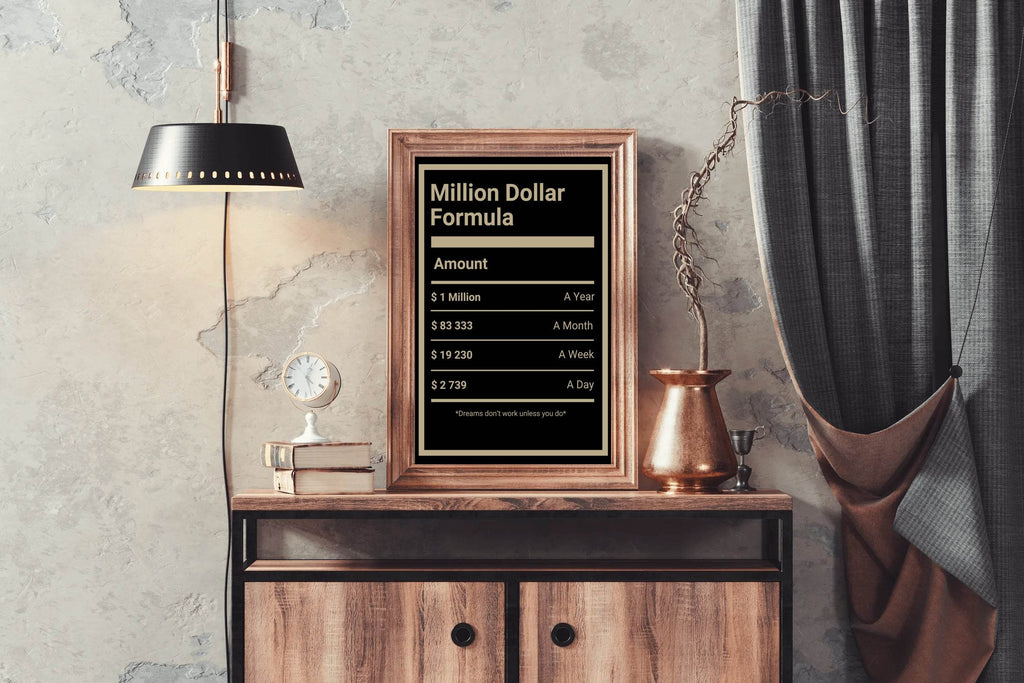 Million Dollar Formula Wall Art - beink online art store
