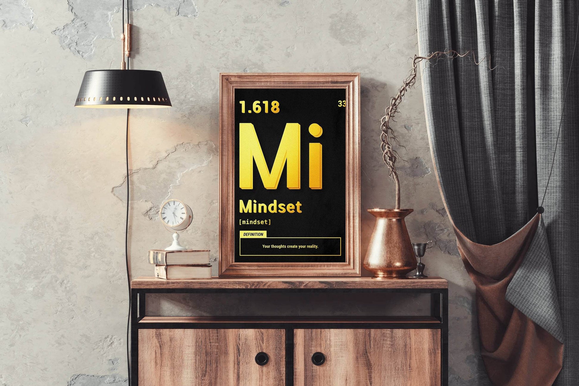 1.618 Mindset Motivational Wall Art - beink online art store