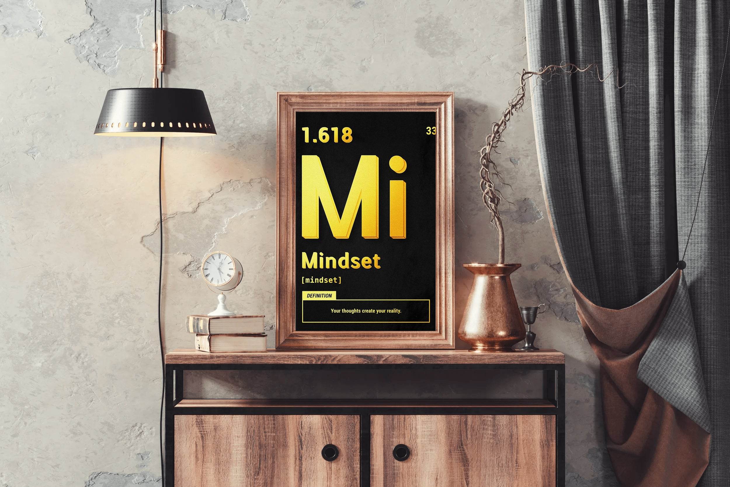 1.618 Mindset Motivational Wall Art - beink online art store