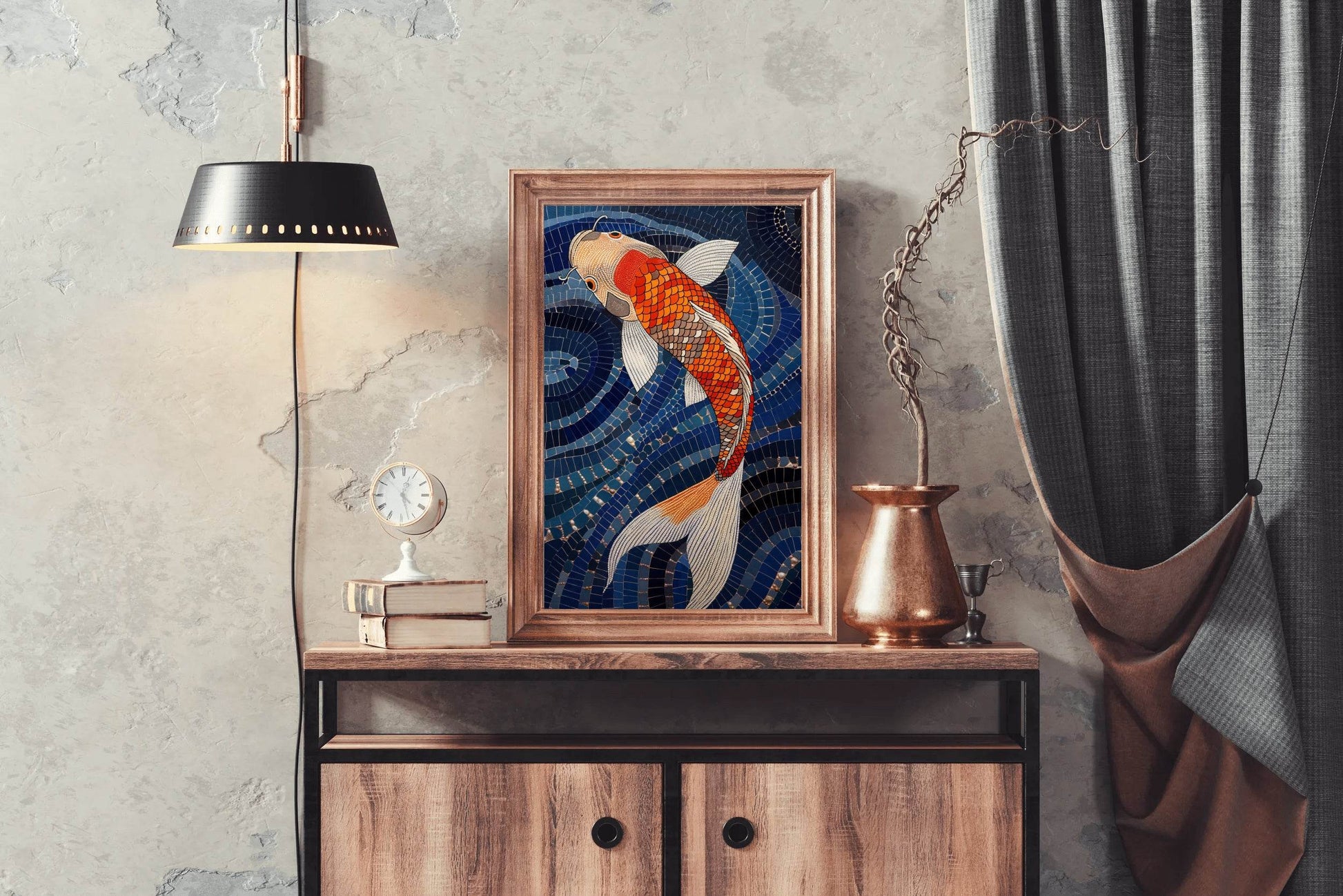 Koi Fish Painting Wall Art - beink online art store