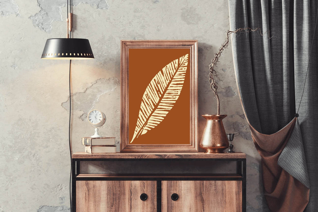 Fossils of Broad Leaved Plants Wall Art - beink online art store