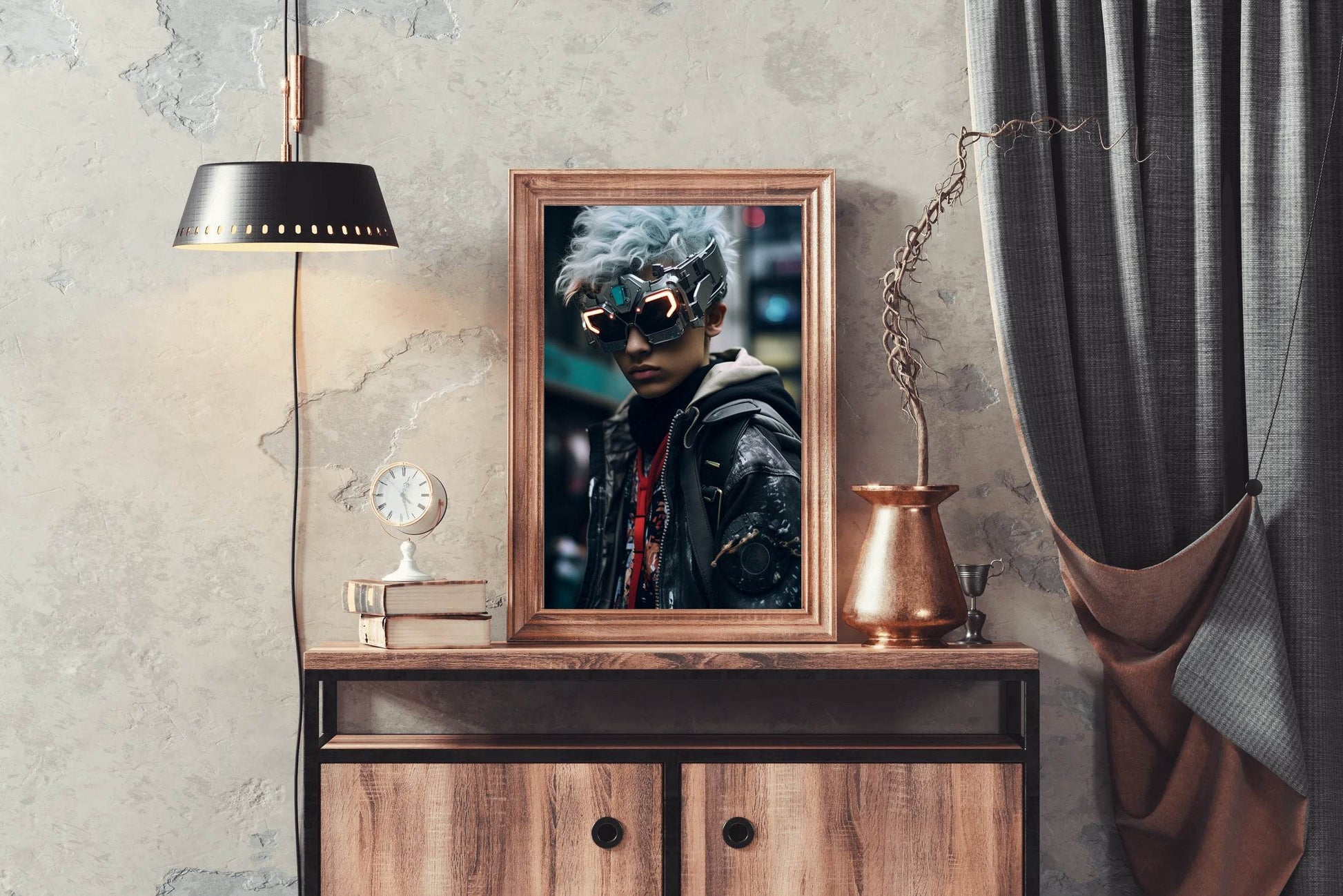 Avatar Boy Cyberpunk Wall Art - beink online art store