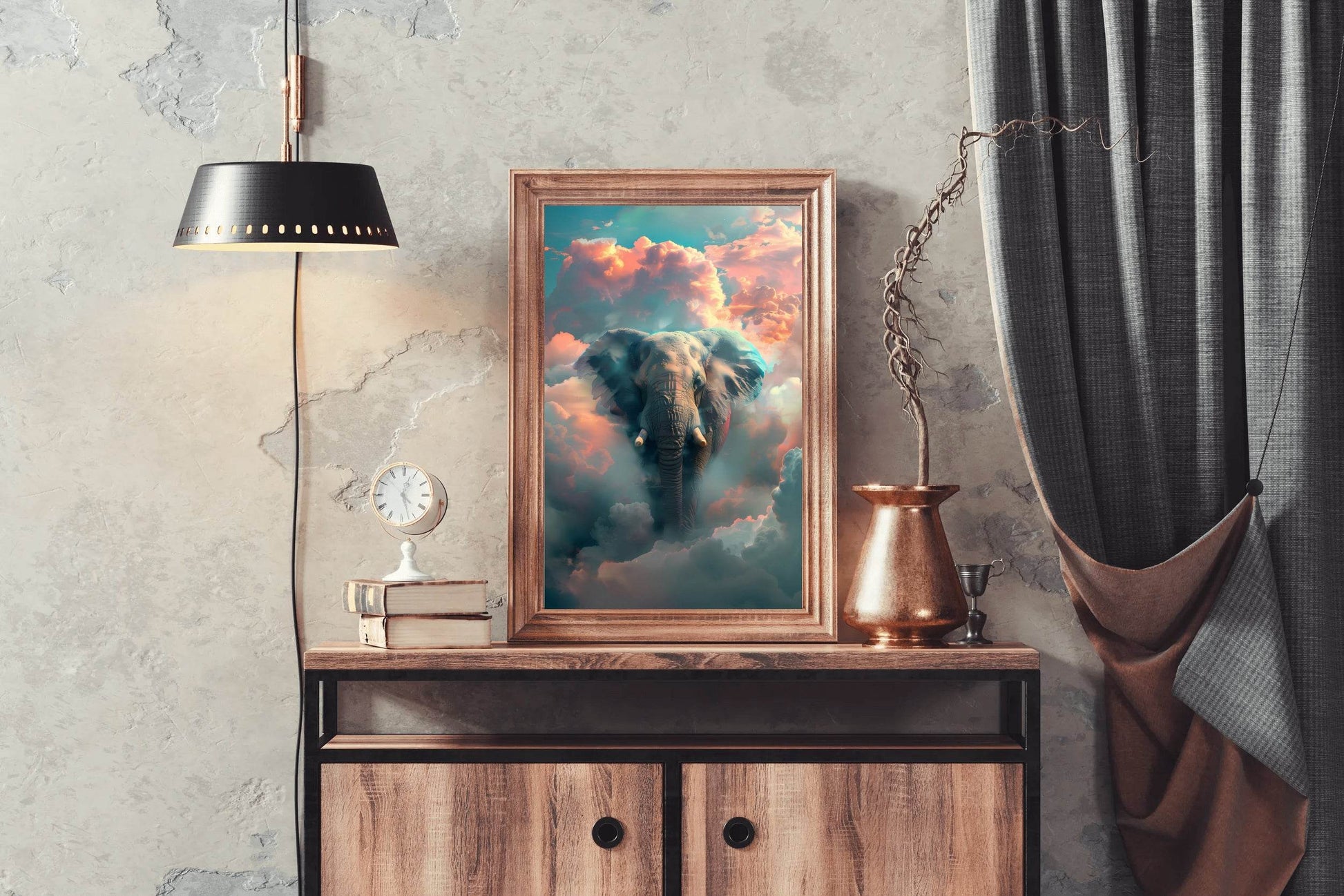 Painting of Fantasy Elephant Wall Art - beink online art store