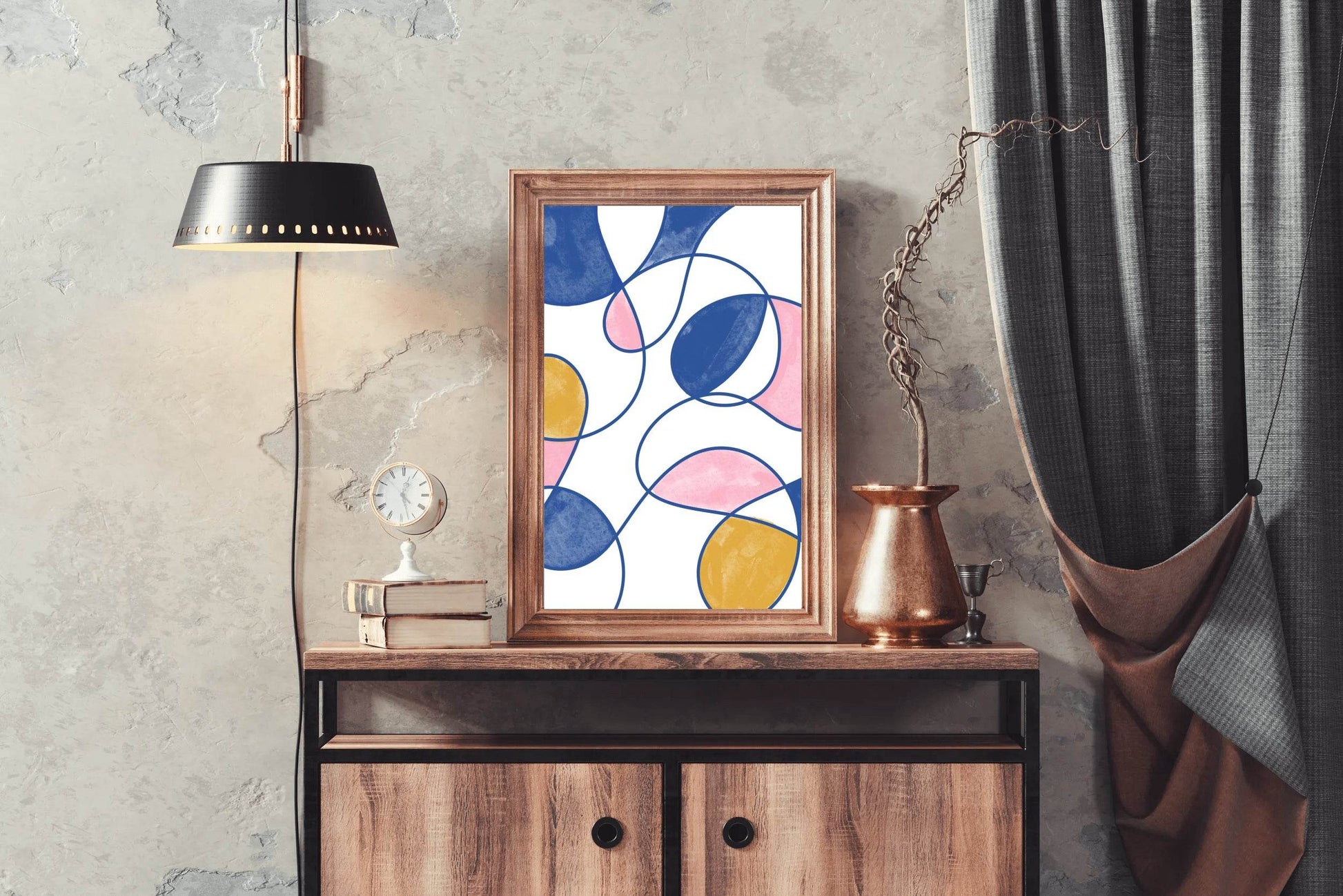 Colorful Lines Poster Wall Art - beink online art store