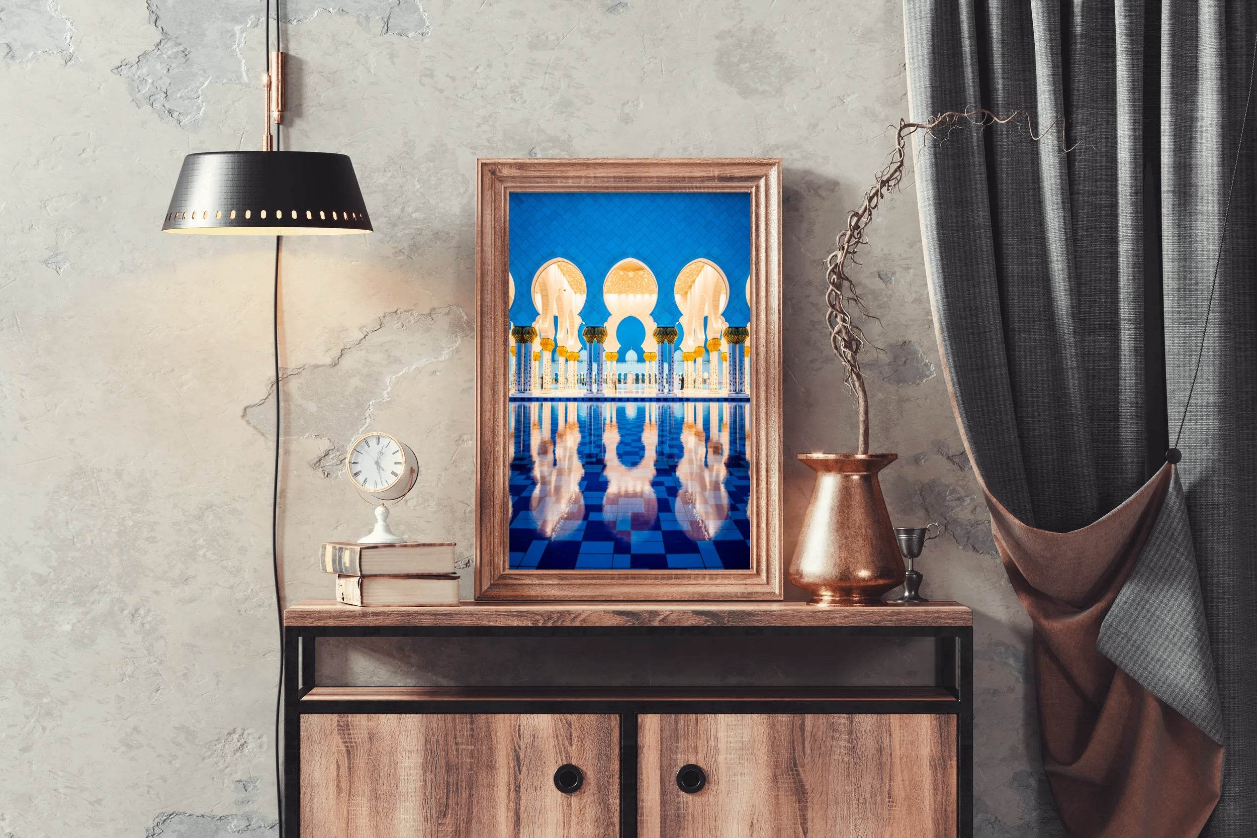 Blue Reflections in the Mosque Wall Art - beink online art store