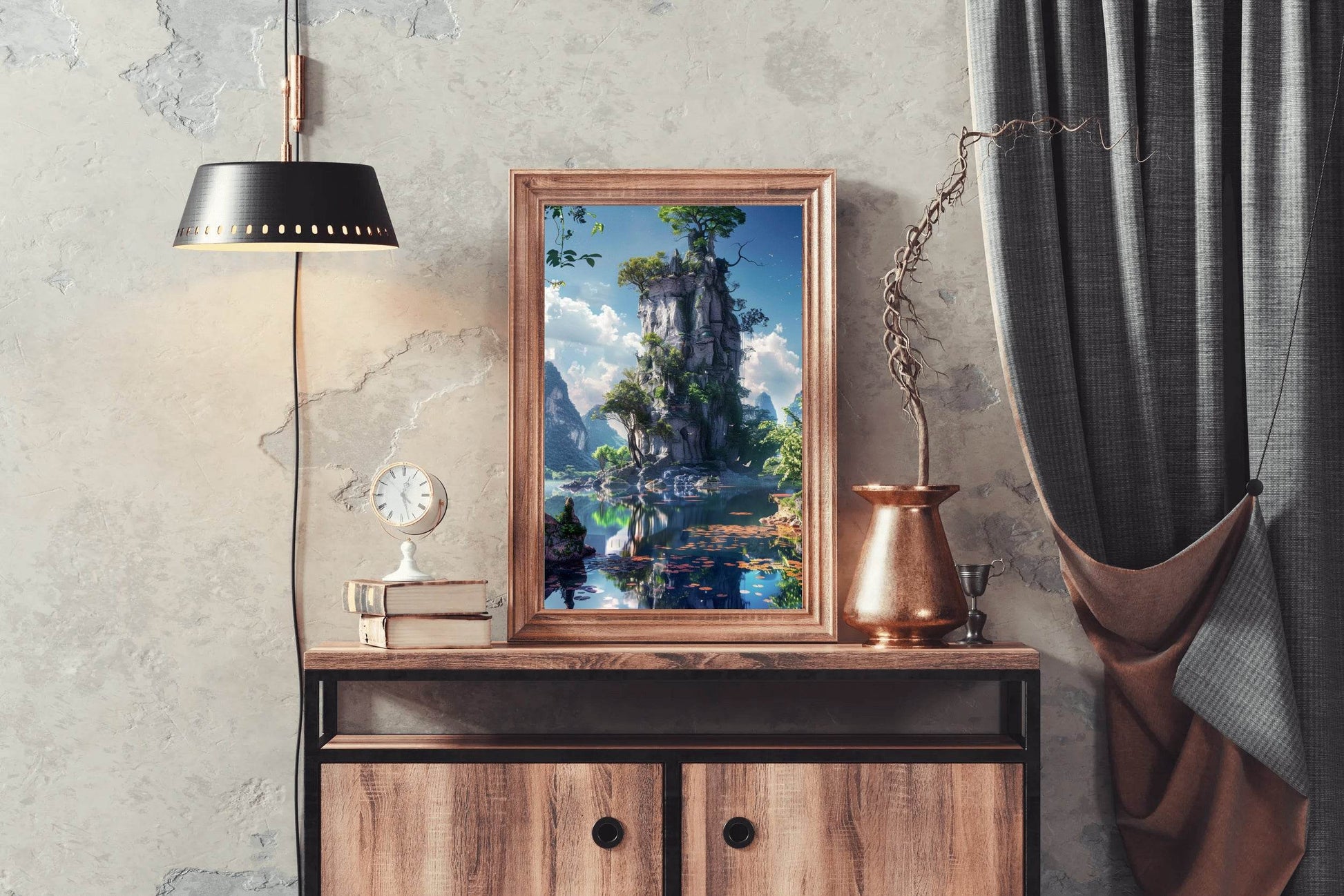 Emerald Lake Trees Wall Art - beink online art store