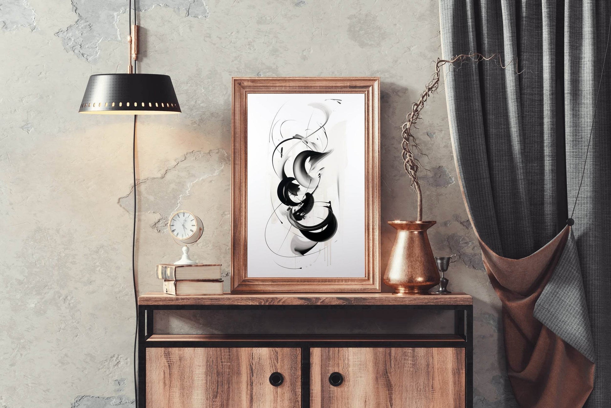 Black and White Abstract Wall Art - beink online art store