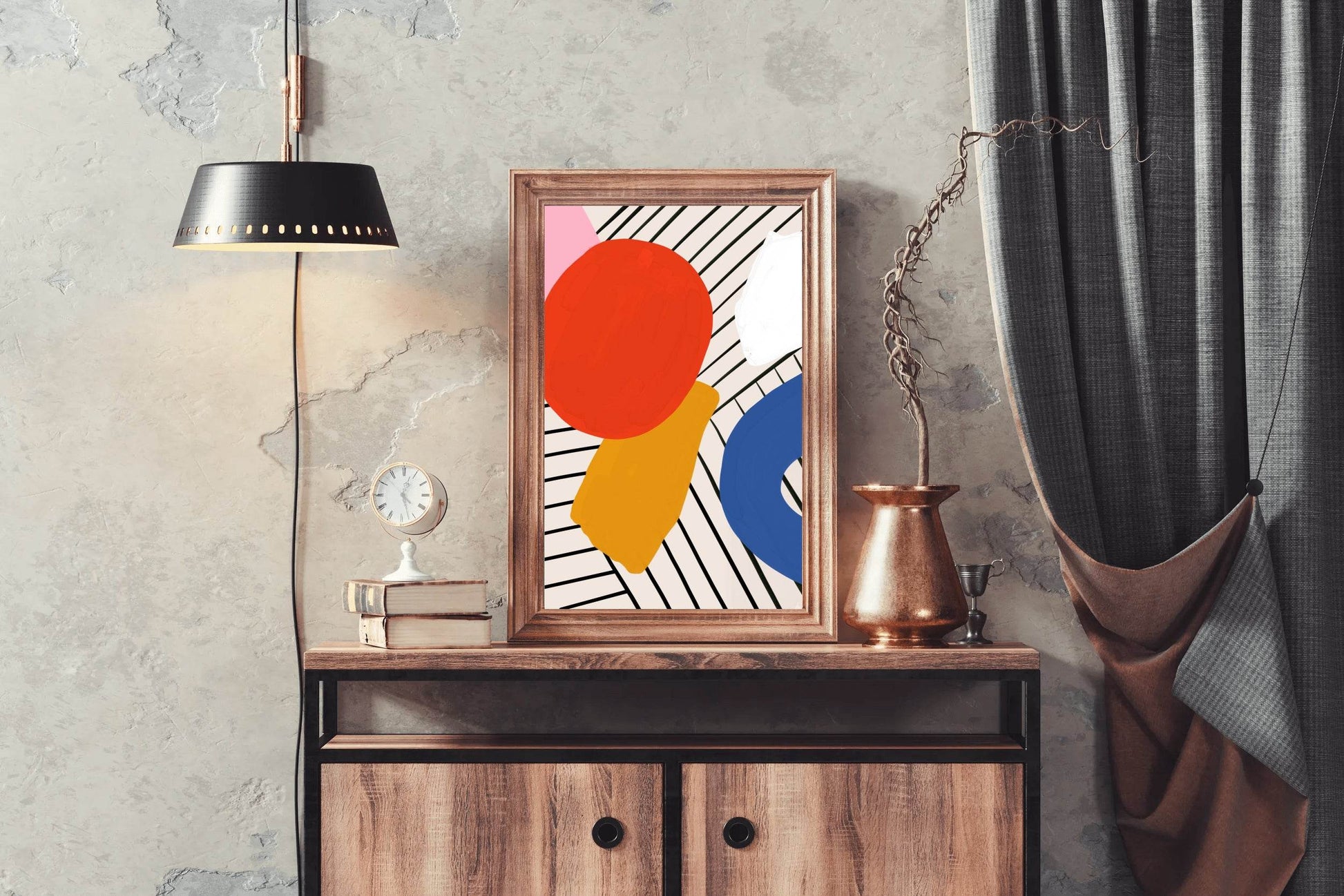 Geometric Color Combination Painting Wall Art - beink online art store