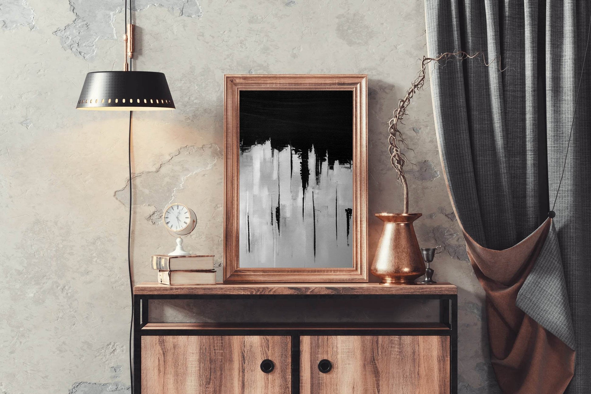 Black and White Abstract Wall Art - beink online art store
