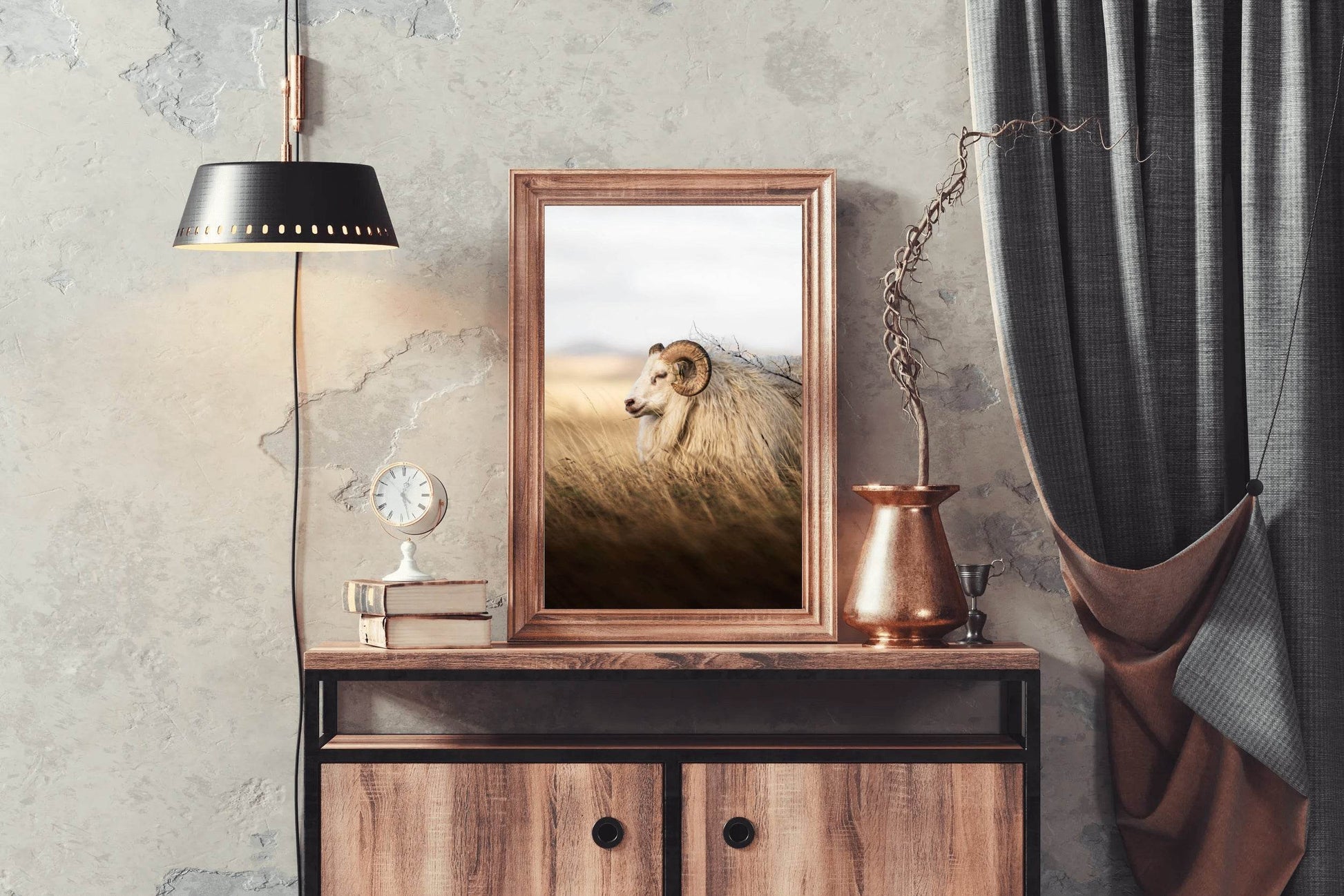 Icelandic Sheep Animal Wall Art - beink online art store