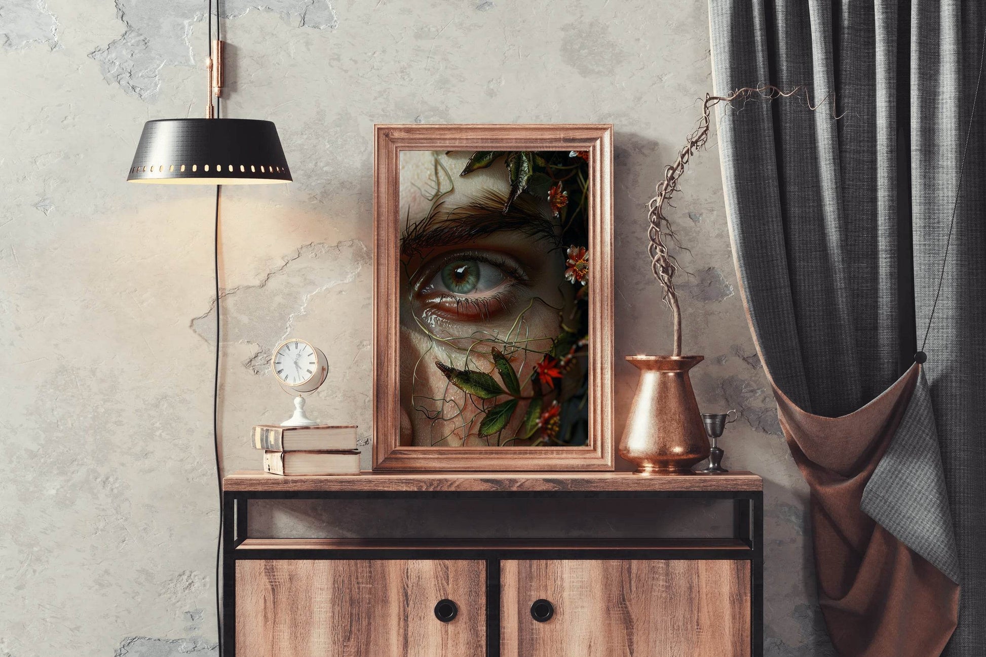 A Woman With Green Eyes Digital Art - beink online art store